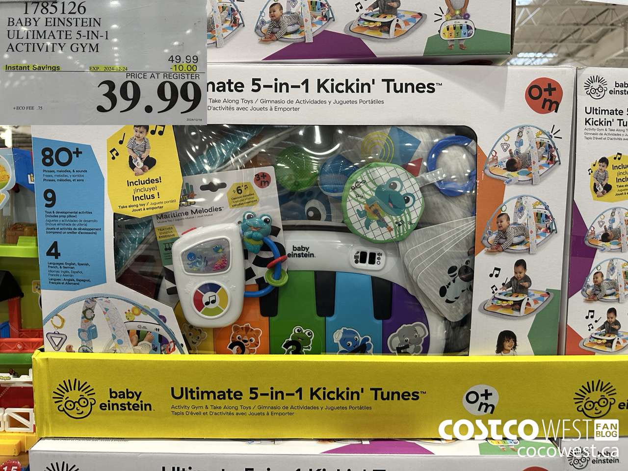 1785126 BABY EINSTEIN ULTIMATE 5-IN-1 ACTIVITY GYM ($10.00 INSTANT SAVINGS EXPIRES ON 2024-12-24) $39.99