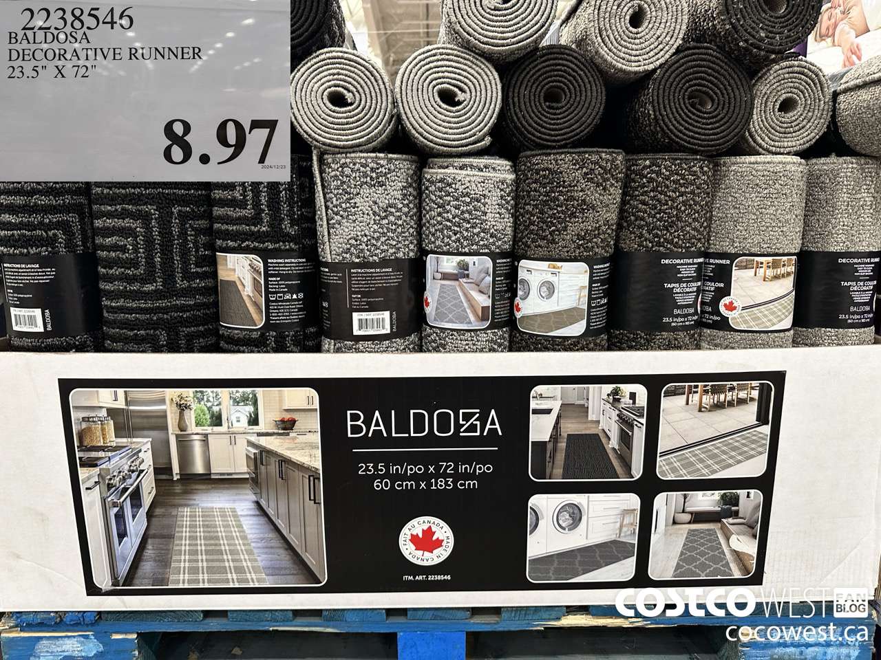 2238546 BALDEROSA DECORATIVE RUNNER 23.5