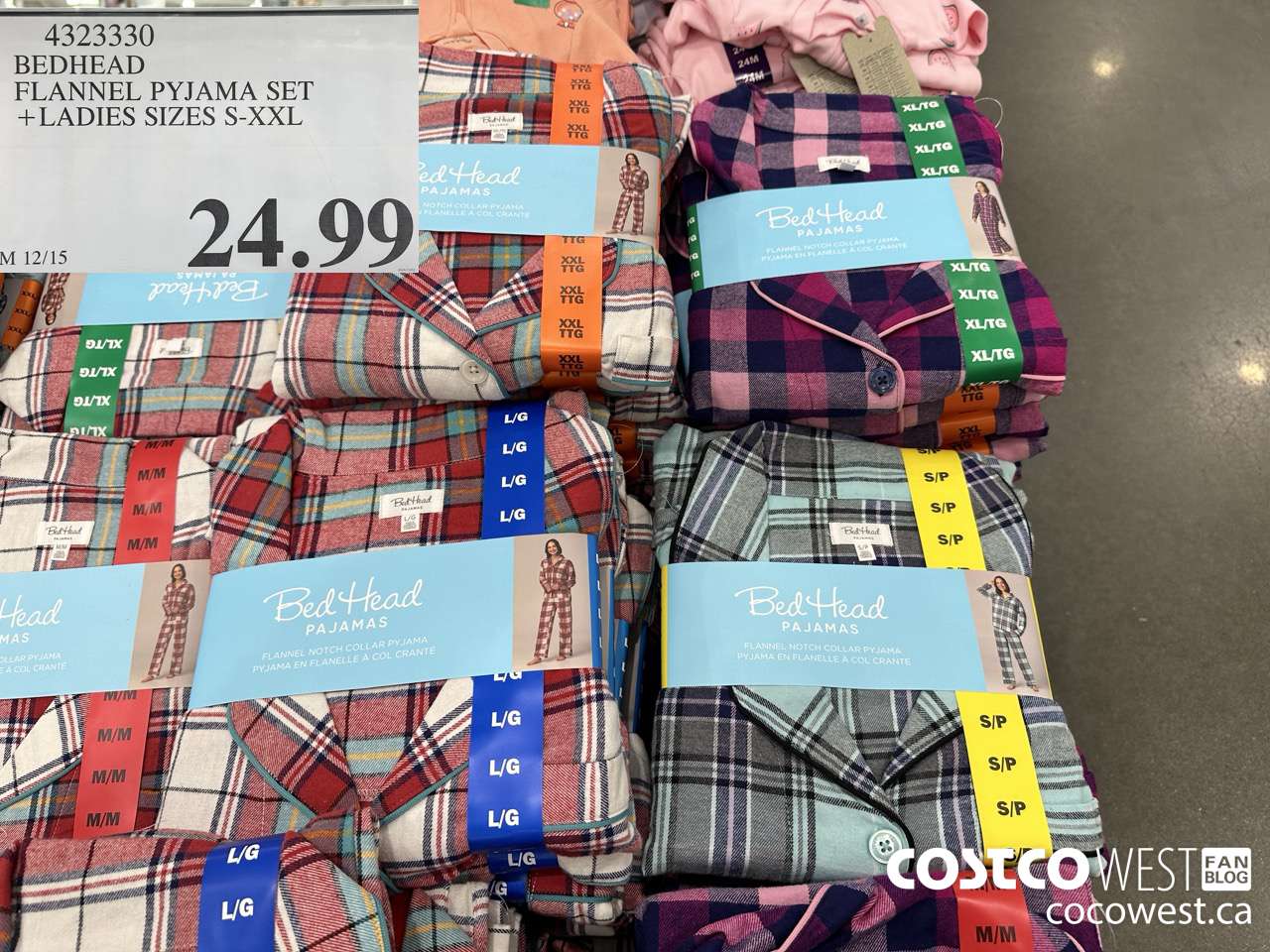 4323330 BEDHEAD FLANNEL PYJAMA SET LADIES SIZES S-XXL $24.99