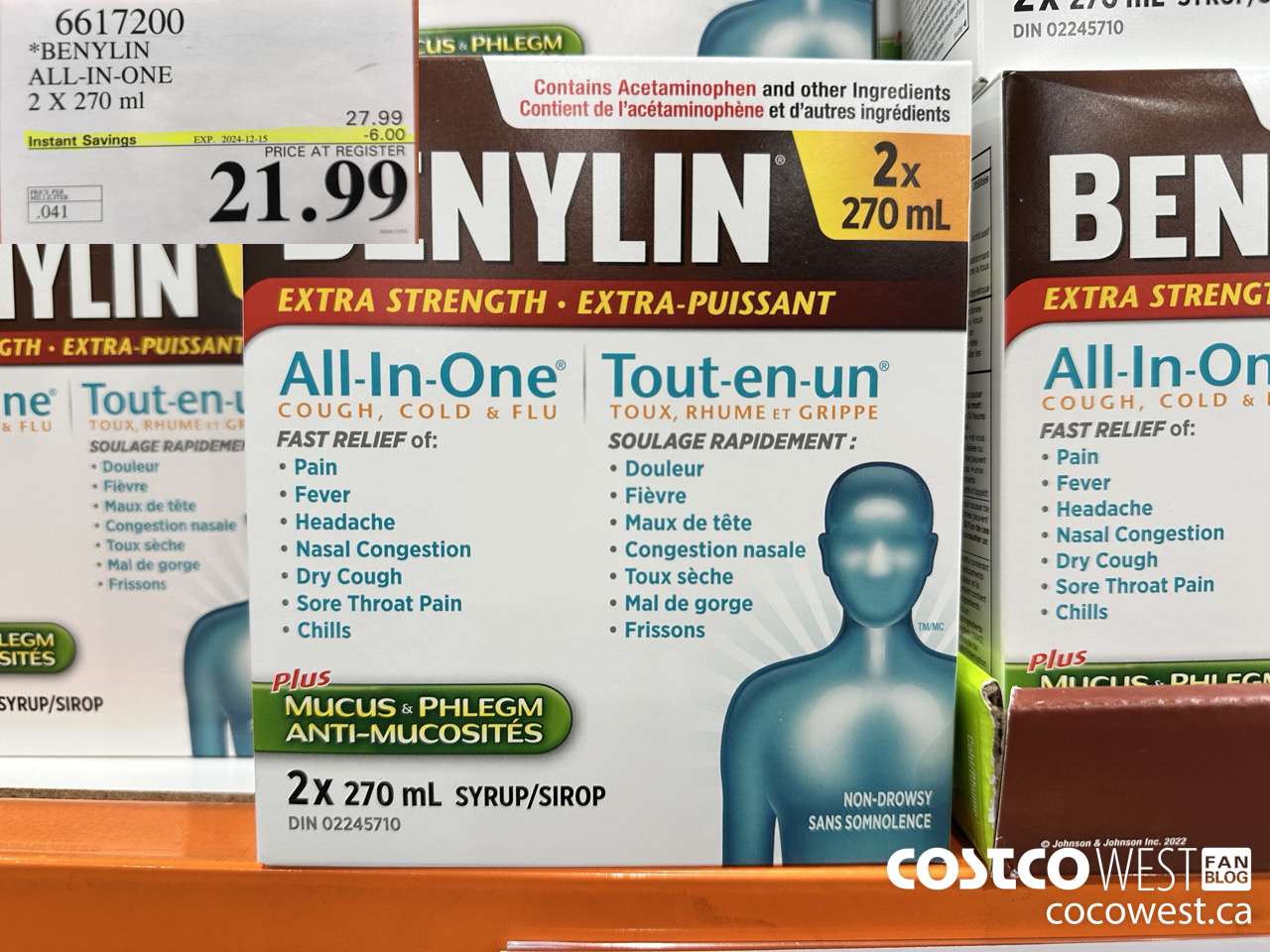 6617200 BENYLIN ALL-IN-ONE 2 X 270 ML ($6.00 INSTANT SAVINGS EXPIRES ON 2024-12-15) $19.99