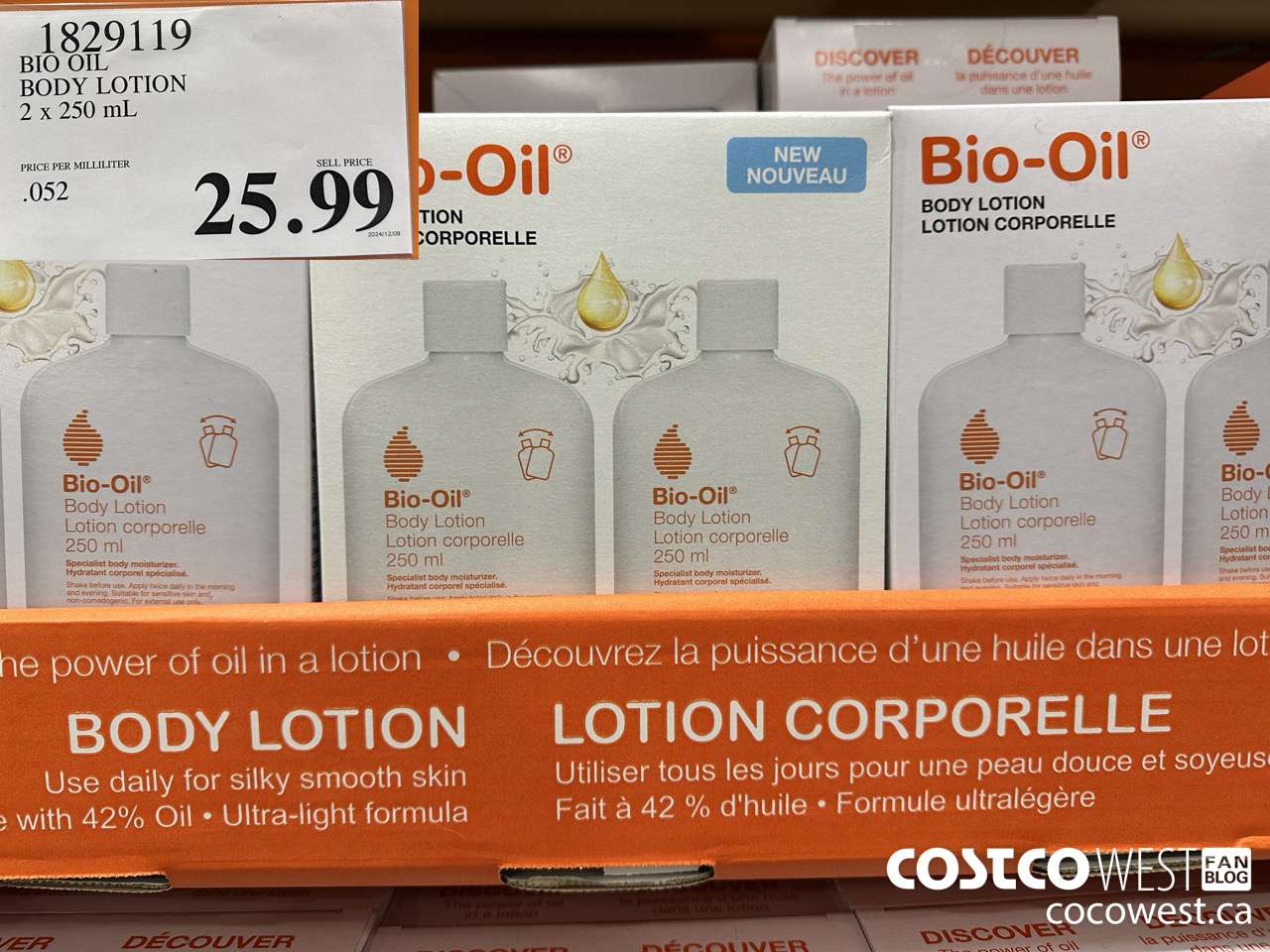 1829119 BIO OIL BODY LOTION 2 X 250ML $25.99