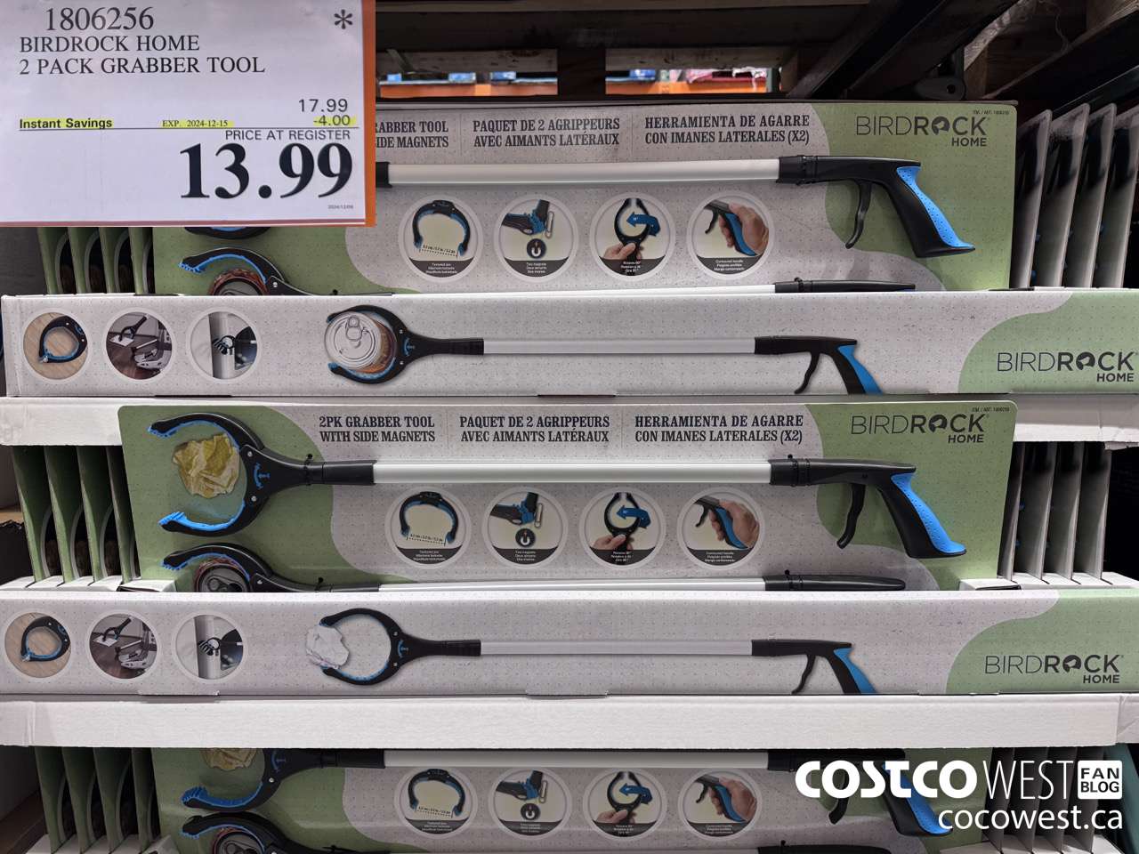 1806256 BIRDROCK HOME 2 PACK GRABBER TOOL ($4.00 INSTANT SAVINGS EXPIRES ON 2024-12-15) $13.99