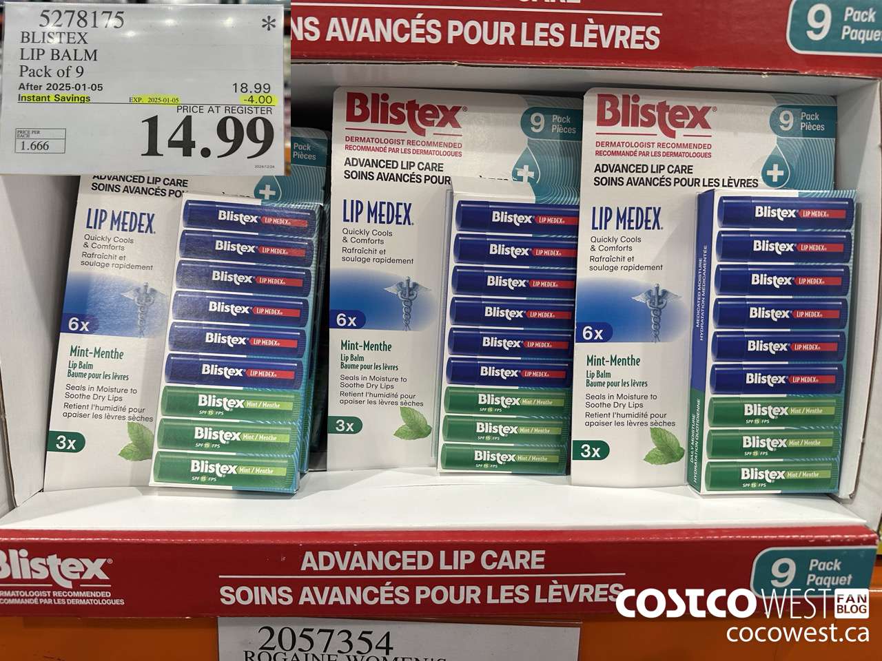 5278175 BLISTEX LIP BALM PACK OF 9 ($4.00 INSTANT SAVINGS EXPIRES ON 2025-01-05) $14.99