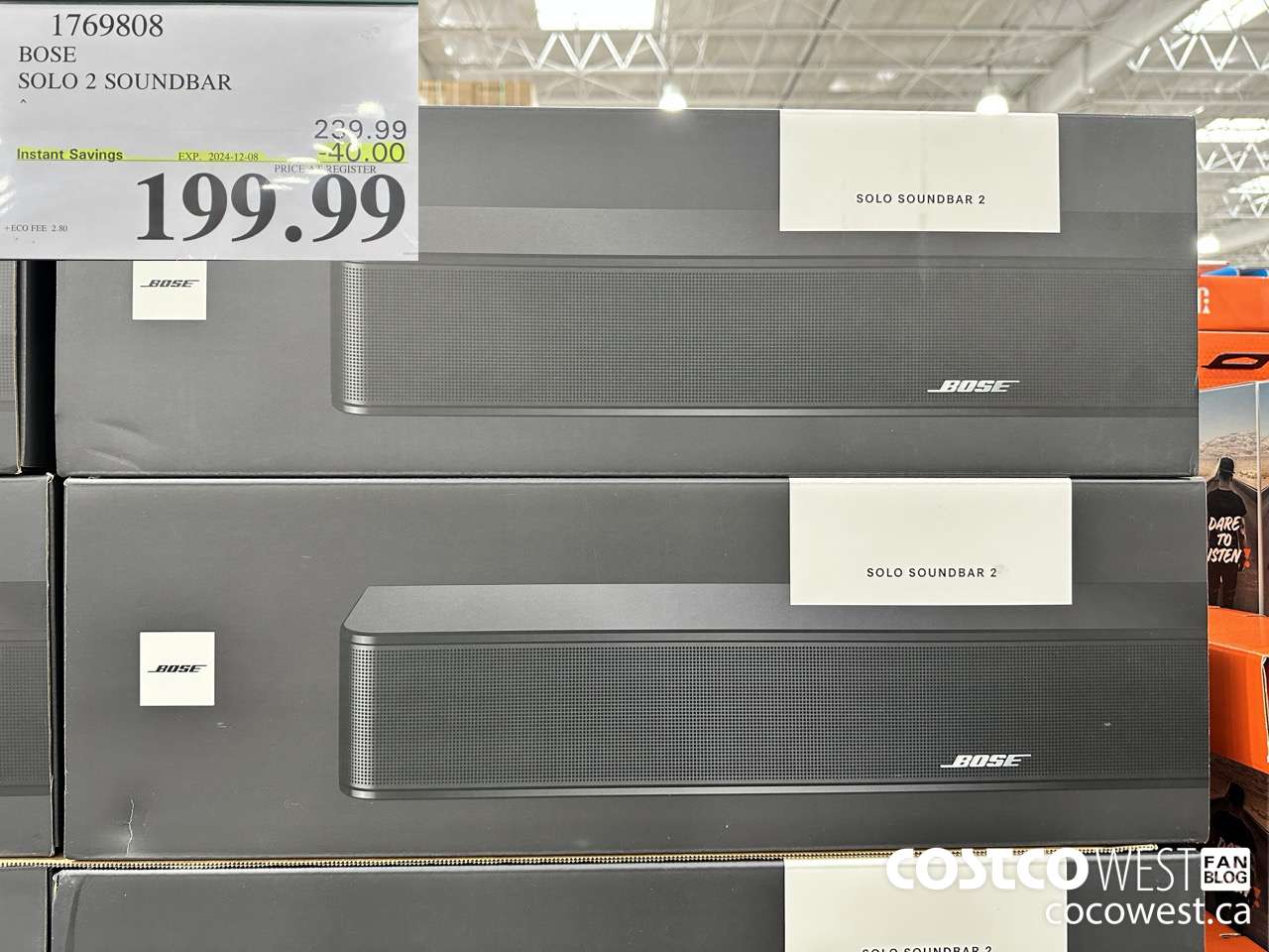 1769808 BOSE SOLO 2 SOUNDBAR ($40.00 INSTANT SAVINGS EXPIRES ON 2024-12-08) $199.99