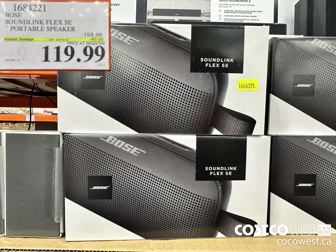 1684221 BOSE SOUNDLINK FLEX SPEAKER ($40.00 INSTANT SAVINGS EXPIRES ON 2025-01-02) $119.99