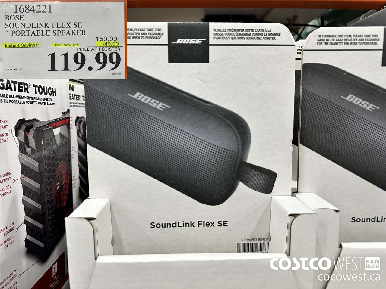 1684221 BOSE SOUNDLINK FLEX SPEAKER ($40.00 INSTANT SAVINGS EXPIRES ON 2025-01-02) $119.99