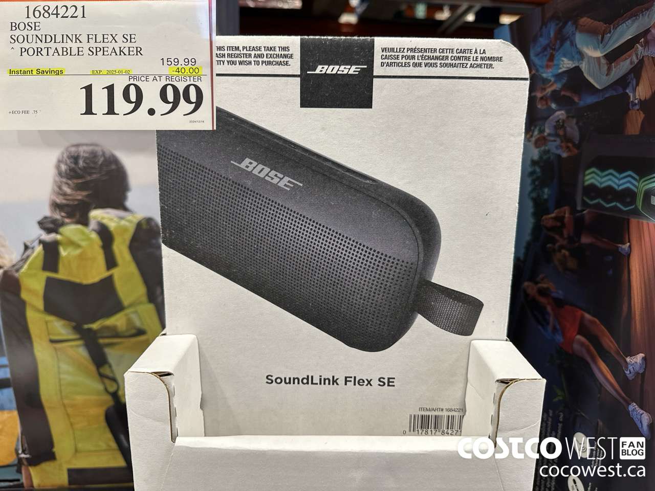 1684221 BOSE SOUNDLINK FLEX SPEAKER ($40.00 INSTANT SAVINGS EXPIRES ON 2025-01-02) $119.99