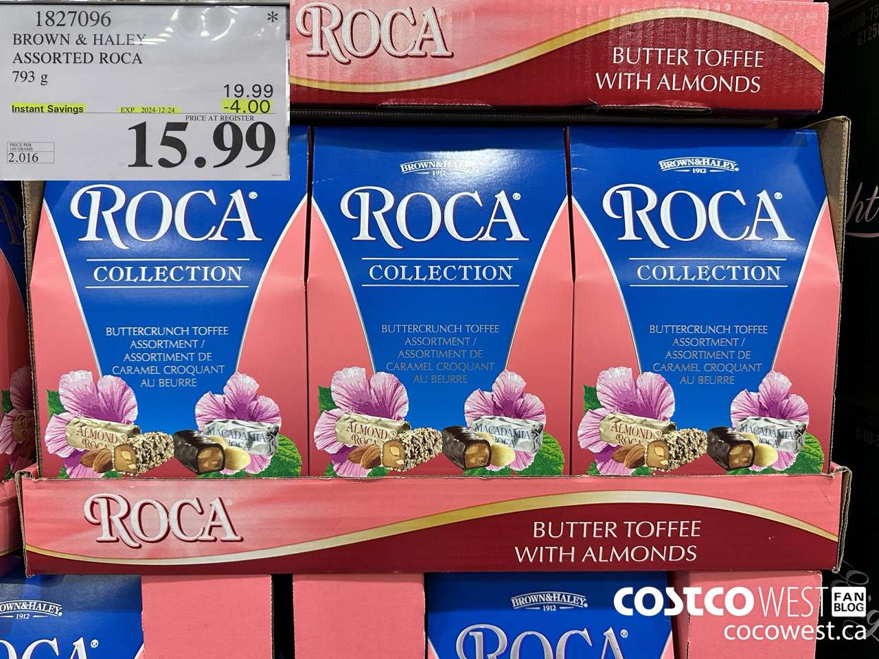 1827096 BROWN & HALEY ASSORTED ROCA 793G ($4.00 INSTANT SAVINGS EXPIRES ON 2024-12-24) $15.99