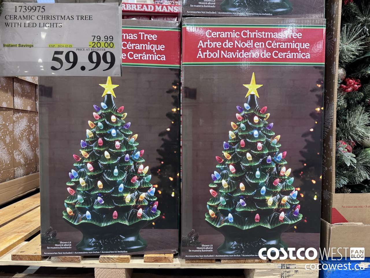 1739975 CERAMIC CHRISTMAS TREE WITH LED LIGHTS ($20.00 INSTANT SAVINGS EXPIRES ON 2024-12-15) $59.99