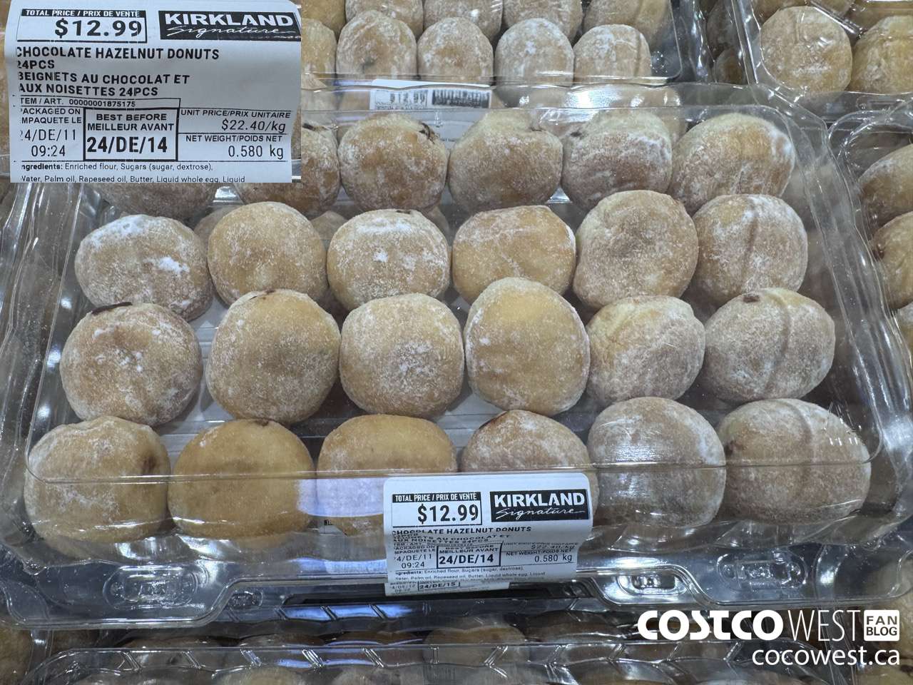 1875175 CHOCOLATE HAZENUT DONUTS 24PCS $12.99