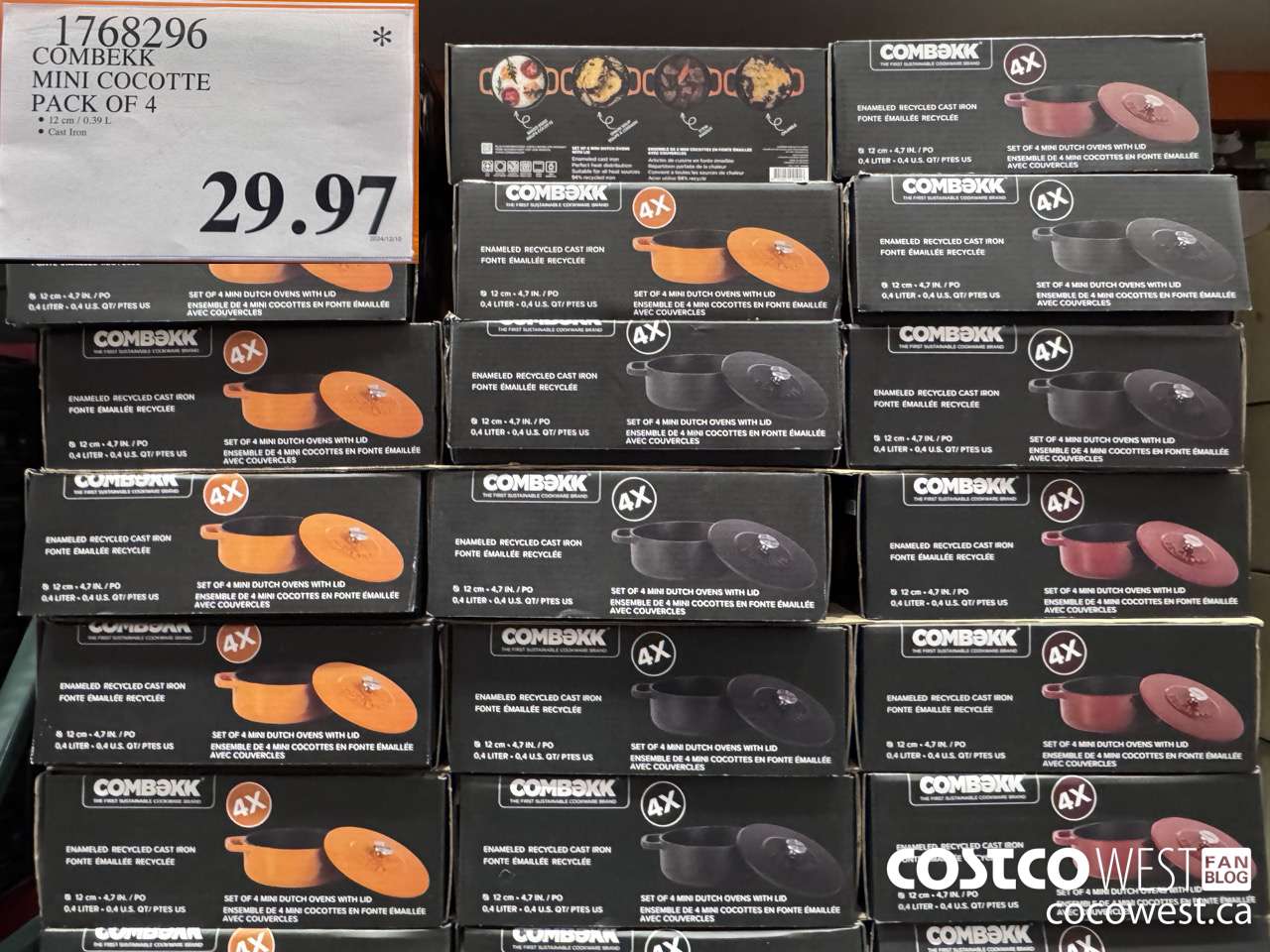 1768296 COMBEKK MINI COCOTTE PACK OF 4 $29.97