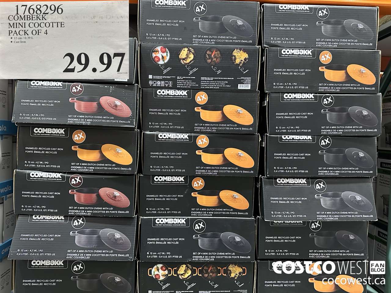 1768296 COMBEKK MINI COCOTTE PACK OF 4 $29.97