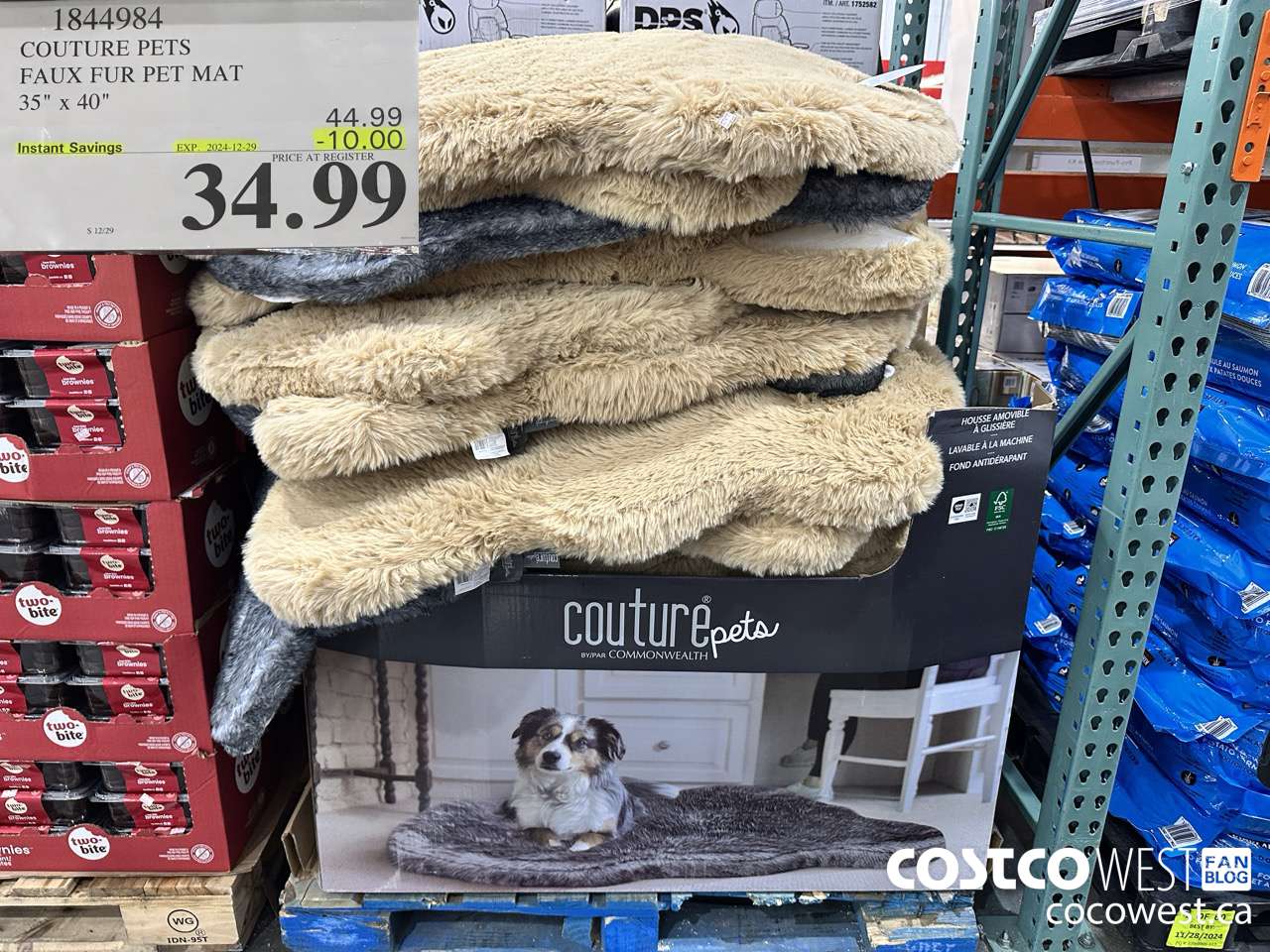 1844984 COUTURE PETS FAUX FUR PET MAT 35