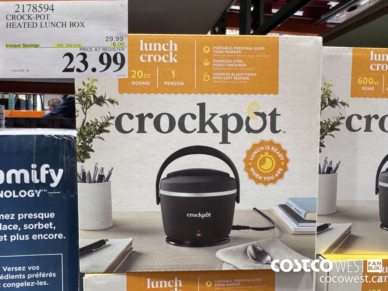 2178594 CROCK-POT HEATED LUNCH BOX ($6.00 INSTANT SAVINGS EXPIRES ON 2024-12-29) $23.99