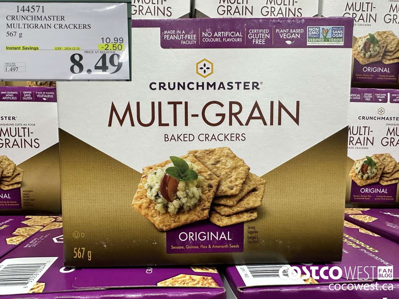 144571 CRUNCHMASTER MULTIGRAIN CRACKERS 567 G ($2.50 INSTANT SAVINGS EXPIRES ON 2024-12-15) $8.49