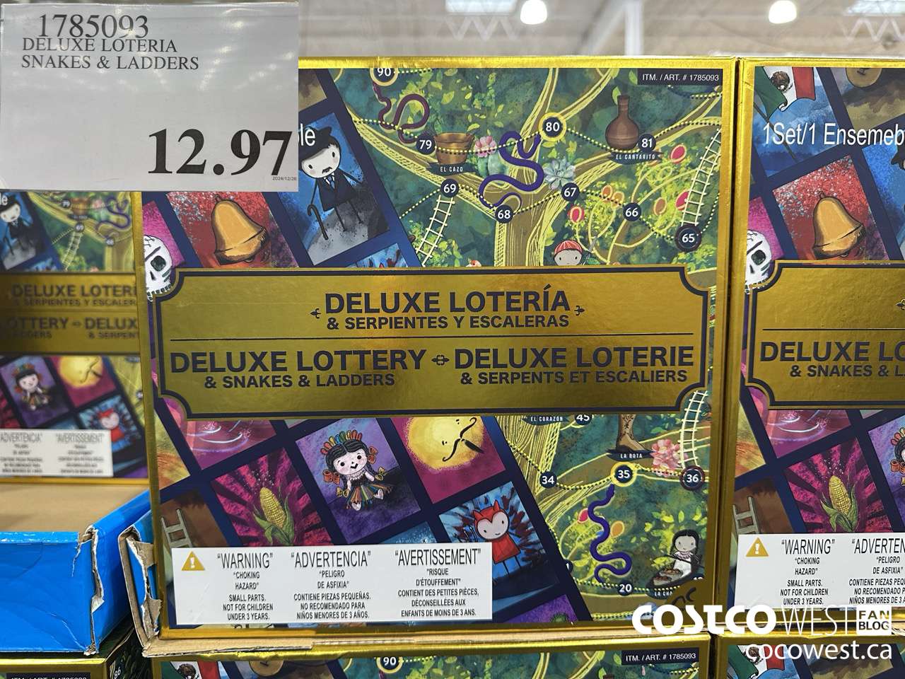 1785093 DELUXE LOTERIA SNAKES & LADDERS $12.97