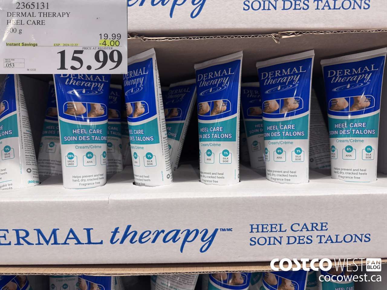 2365131 DERMAL THERAPY HEEL CARE 300G ($4.00 INSTANT SAVINGS EXPIRES ON 2024-12-22) $15.99