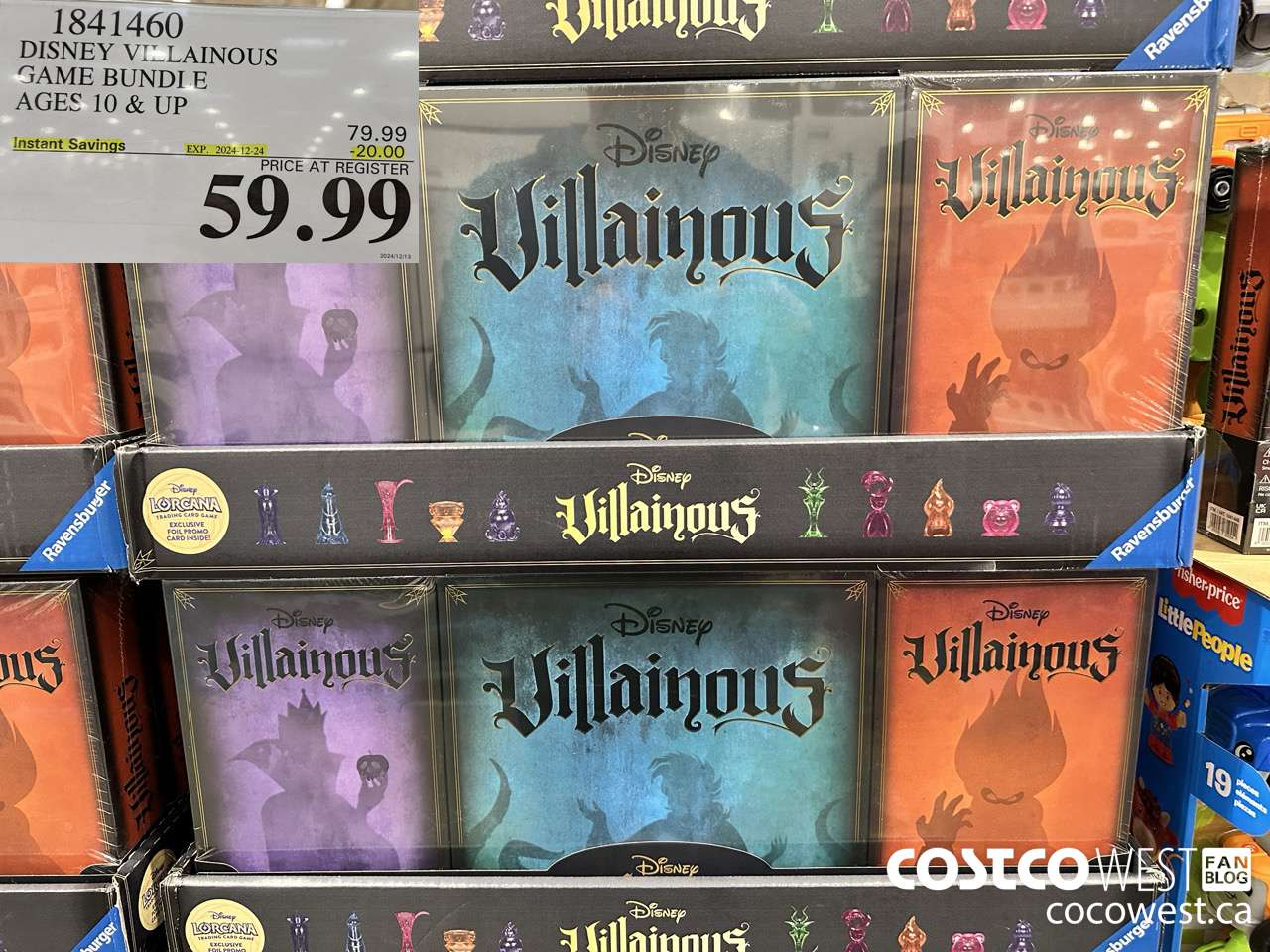 1841460 DISNEY VILLAINOUS GAME BUNDLE AGES 10 & UP ($20.00 INSTANT SAVINGS EXPIRES ON 2024-12-24) $59.99