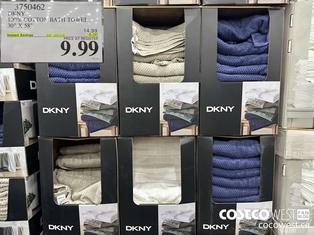 3750462 DKNY 100% COTTON BATH TOWEL 30