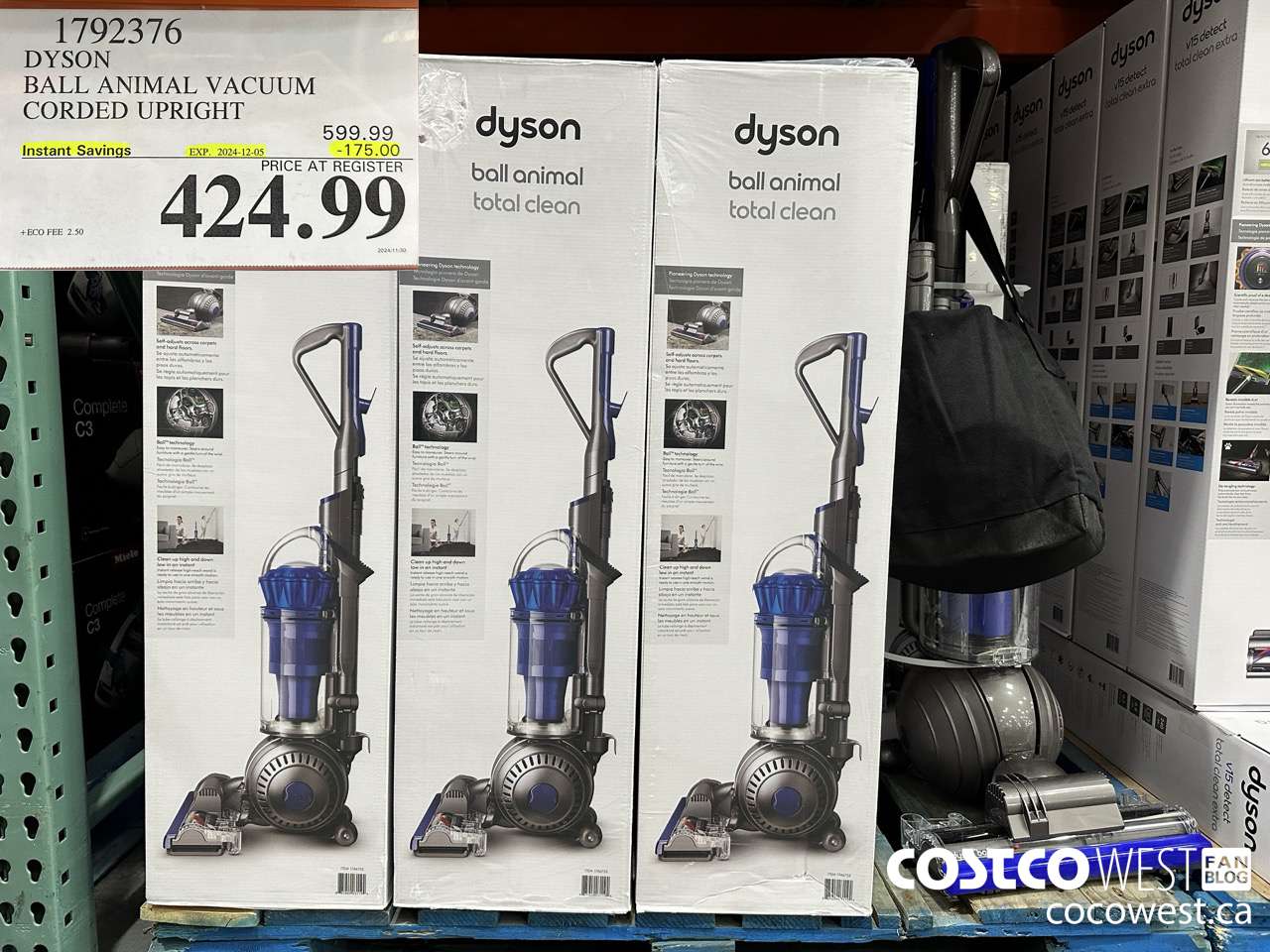 1792376 DYSON BALL ANIMAL VACUUM CORDED UPRIGHT ($175.00 INSTANT SAVINGS EXPIRES ON 2024-12-05) $424.99