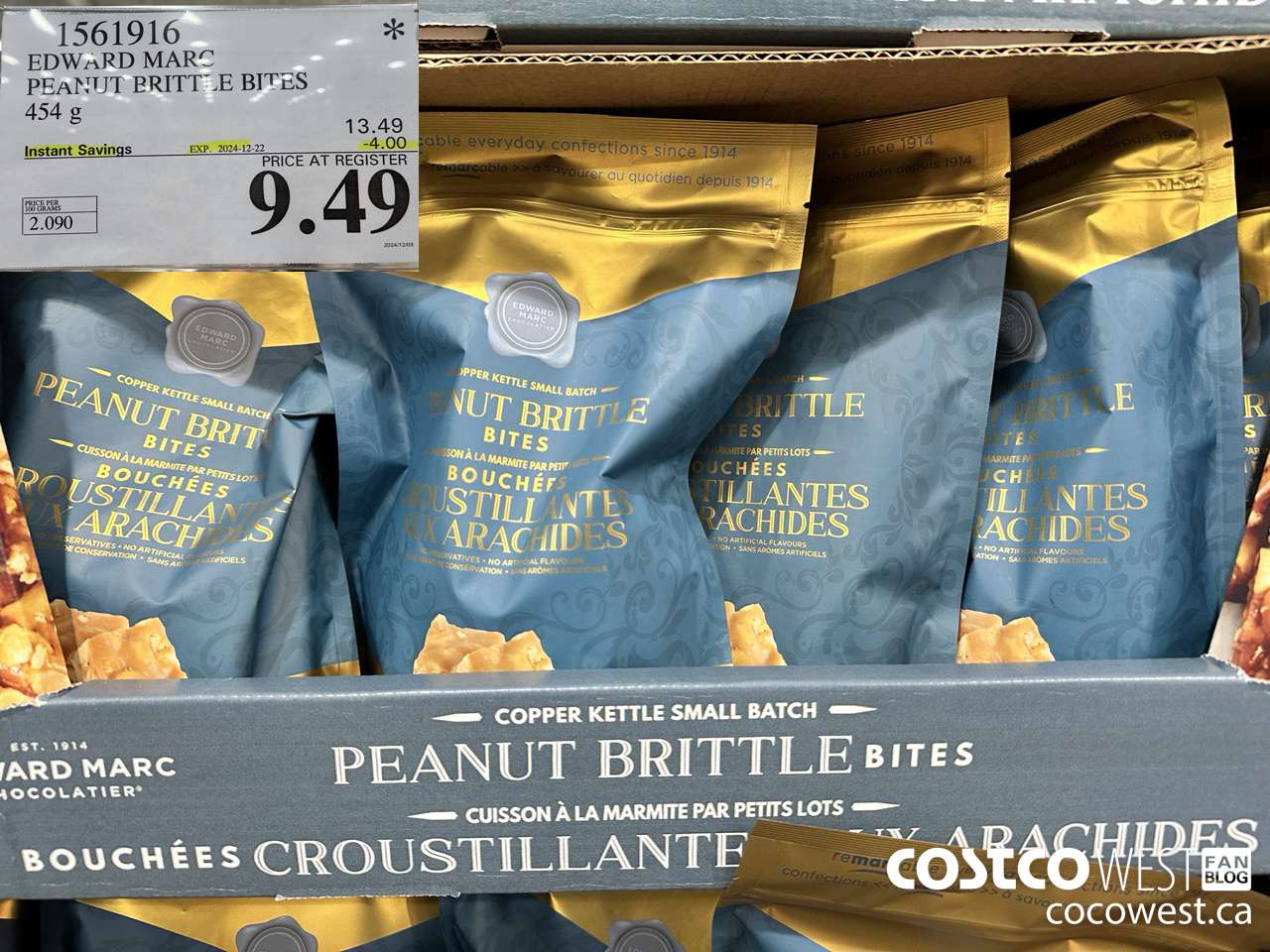 1561916 EDWARD MARC PEANUT BRITTLE BITES 16 OZ ($4.00 INSTANT SAVINGS EXPIRES ON 2024-12-22) $9.49