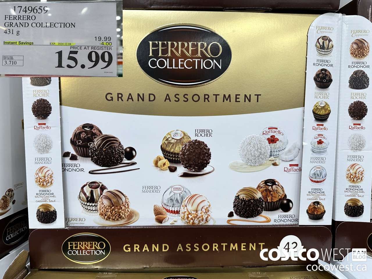 1749659 FERRERO GRAND COLLECTION 423G ($4.00 INSTANT SAVINGS EXPIRES ON 2024-12-04) $15.99