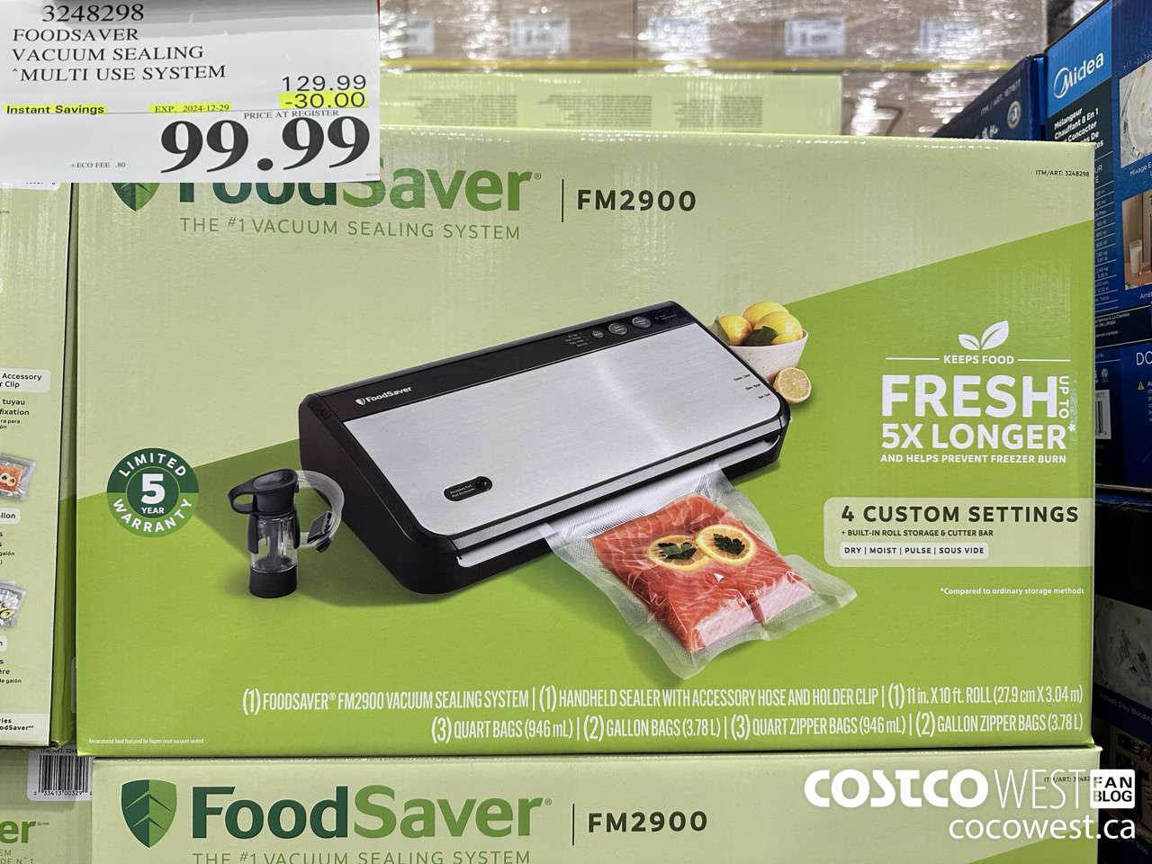 3248298 FOODSAVER VACUUM SEALING SYSTEM ($30.00 INSTANT SAVINGS EXPIRES ON 2024-12-29) $99.99