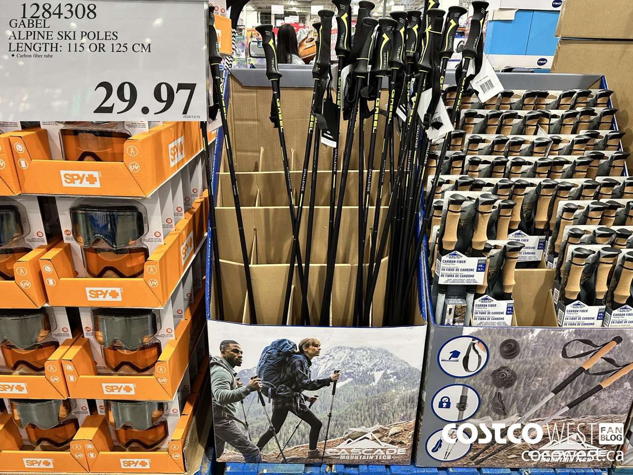 1284308 GABEL ALPINE SKI POLES LENGTH: 155 OR 125 CM $29.97