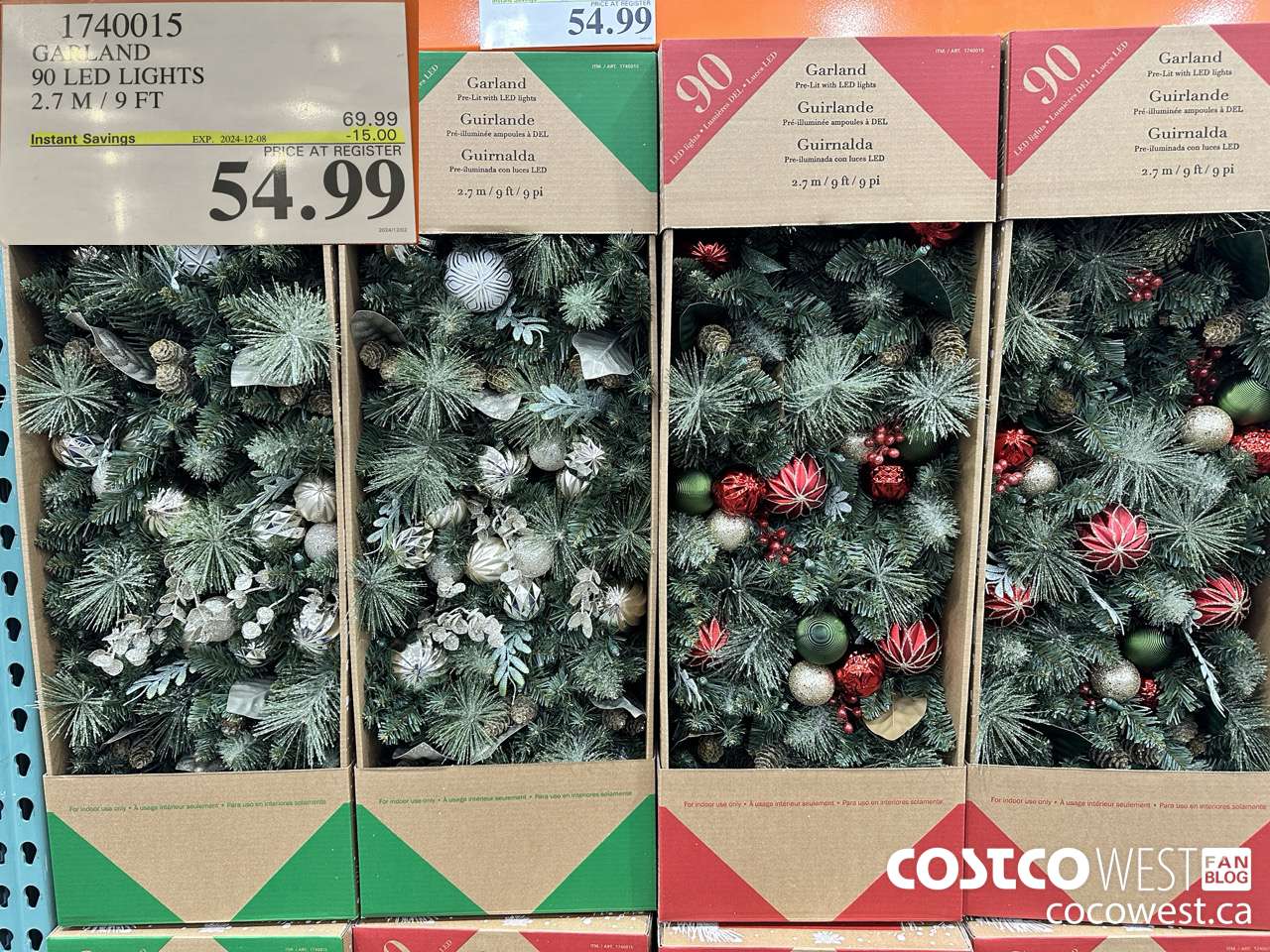 1740015 GARLAND 90 LED LIGHTS 2.7M/9FT ($15.00 INSTANT SAVINGS EXPIRES ON 2024-12-08) $54.99