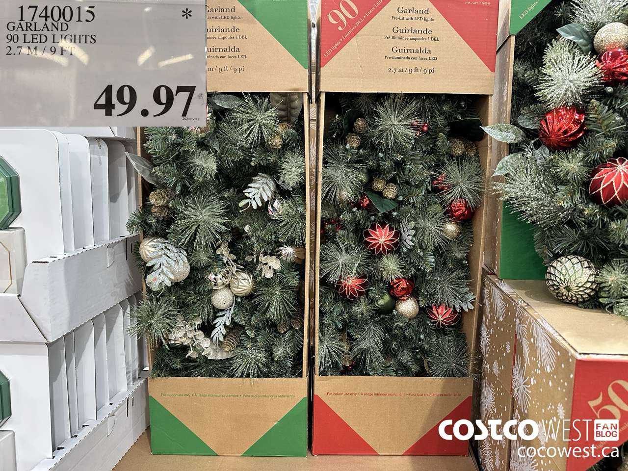 1740015 GARLAND 90 LED LIGHTS 2.7M/9FT $49.97