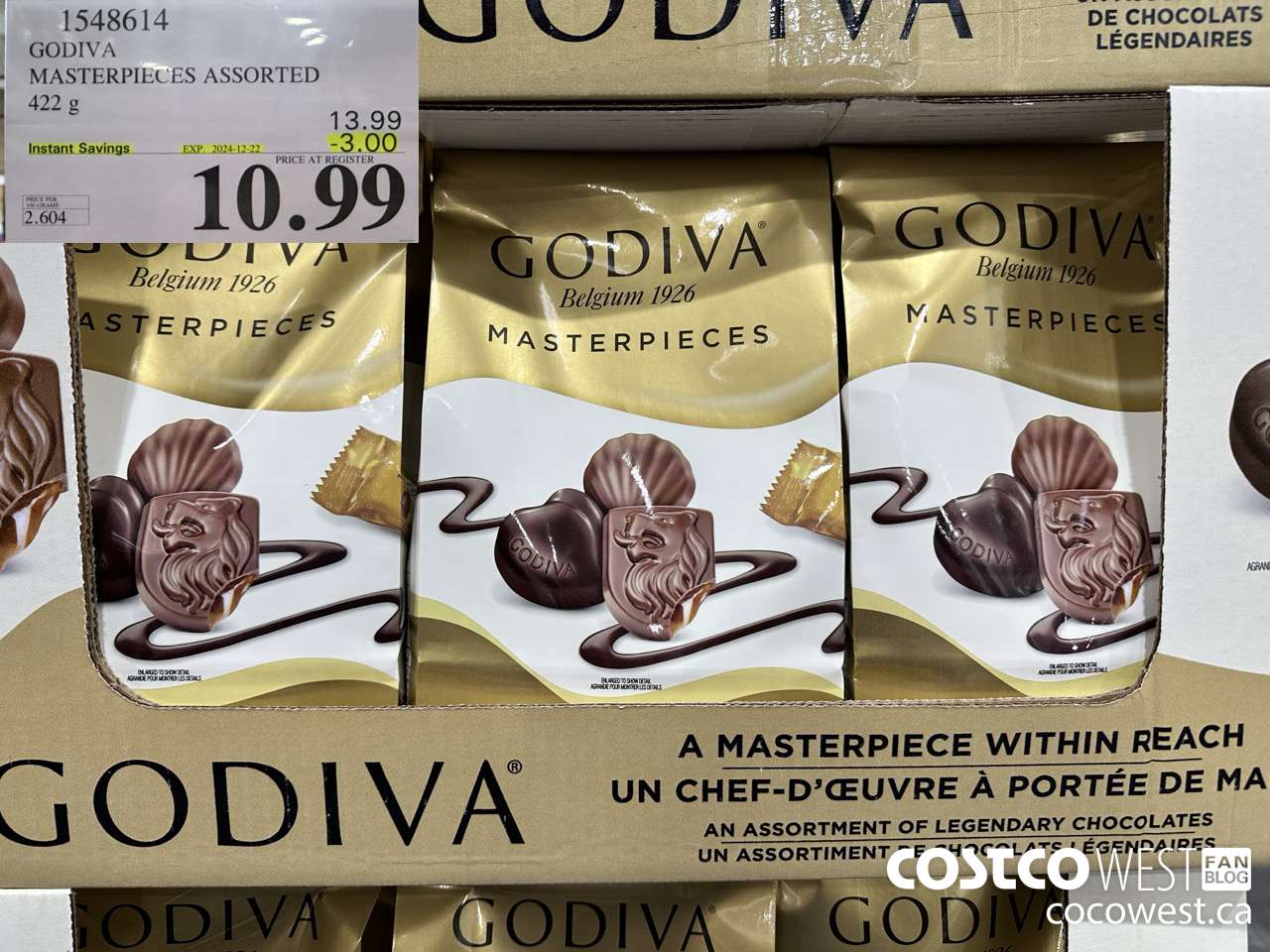 1548614 GODIVA MASTERPIECES ASSORTED 420 g ($3.00 INSTANT SAVINGS EXPIRES ON 2024-12-22) $10.99