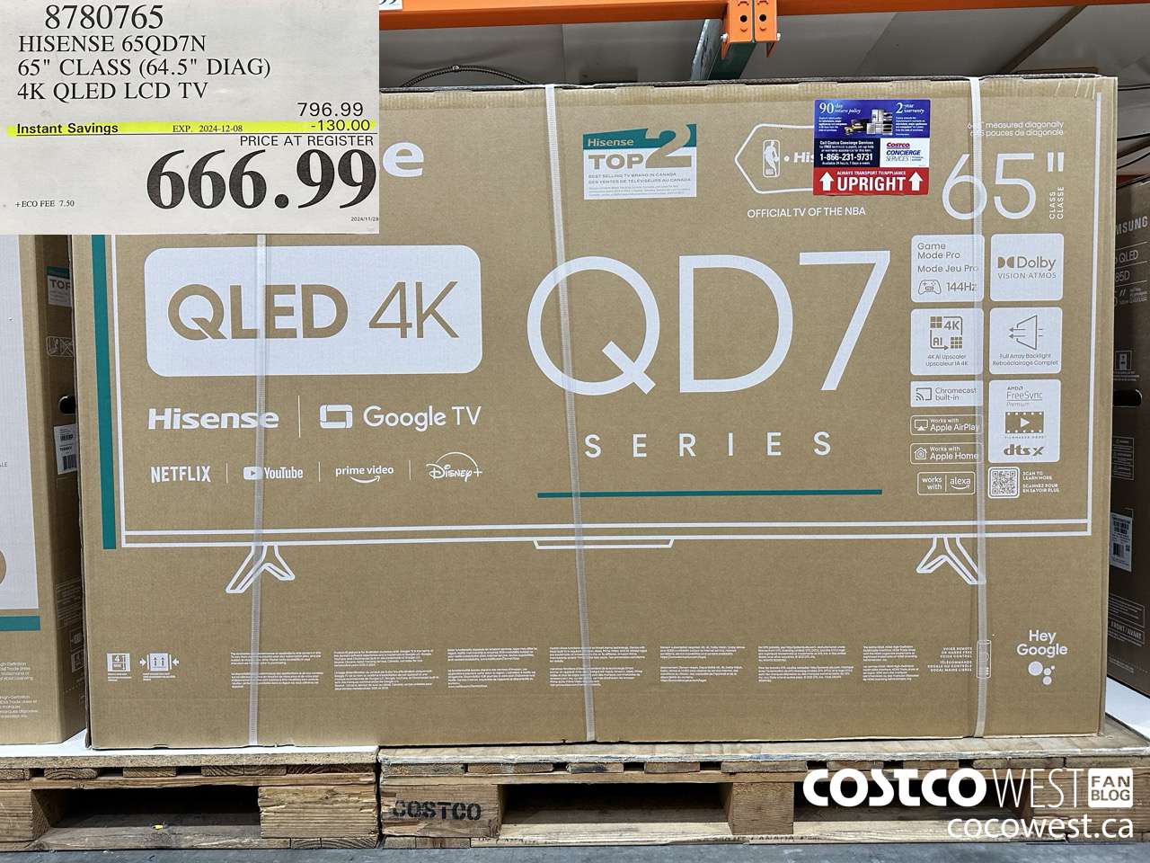 8780765 HISENSE 65QD7N 65