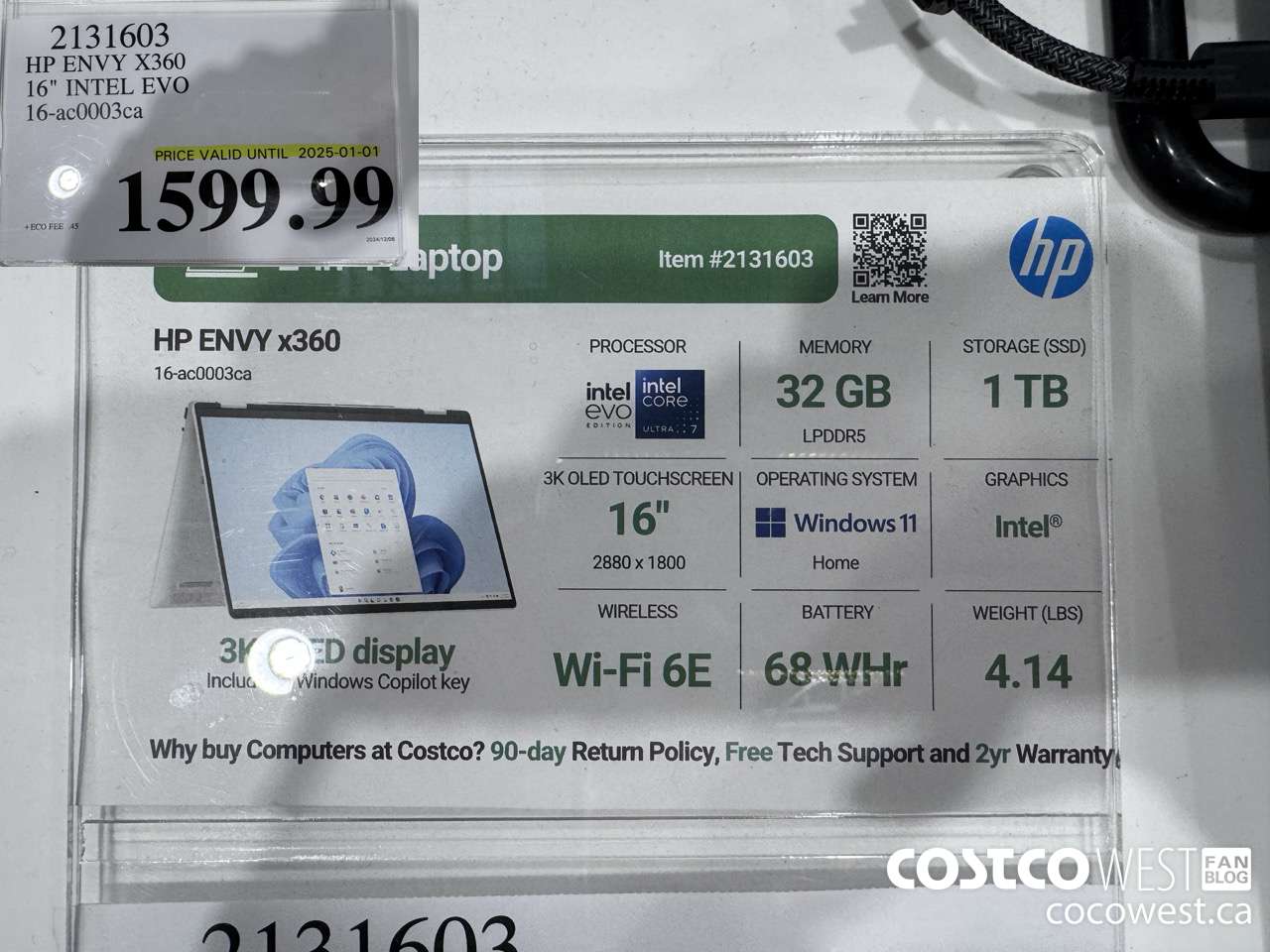 2131603 HP ENVY X360 16