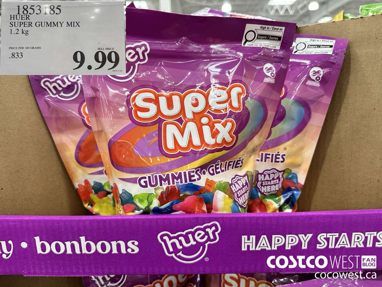 1853185 HUER SUPER GUMMY MIX 1.2KG $9.99
