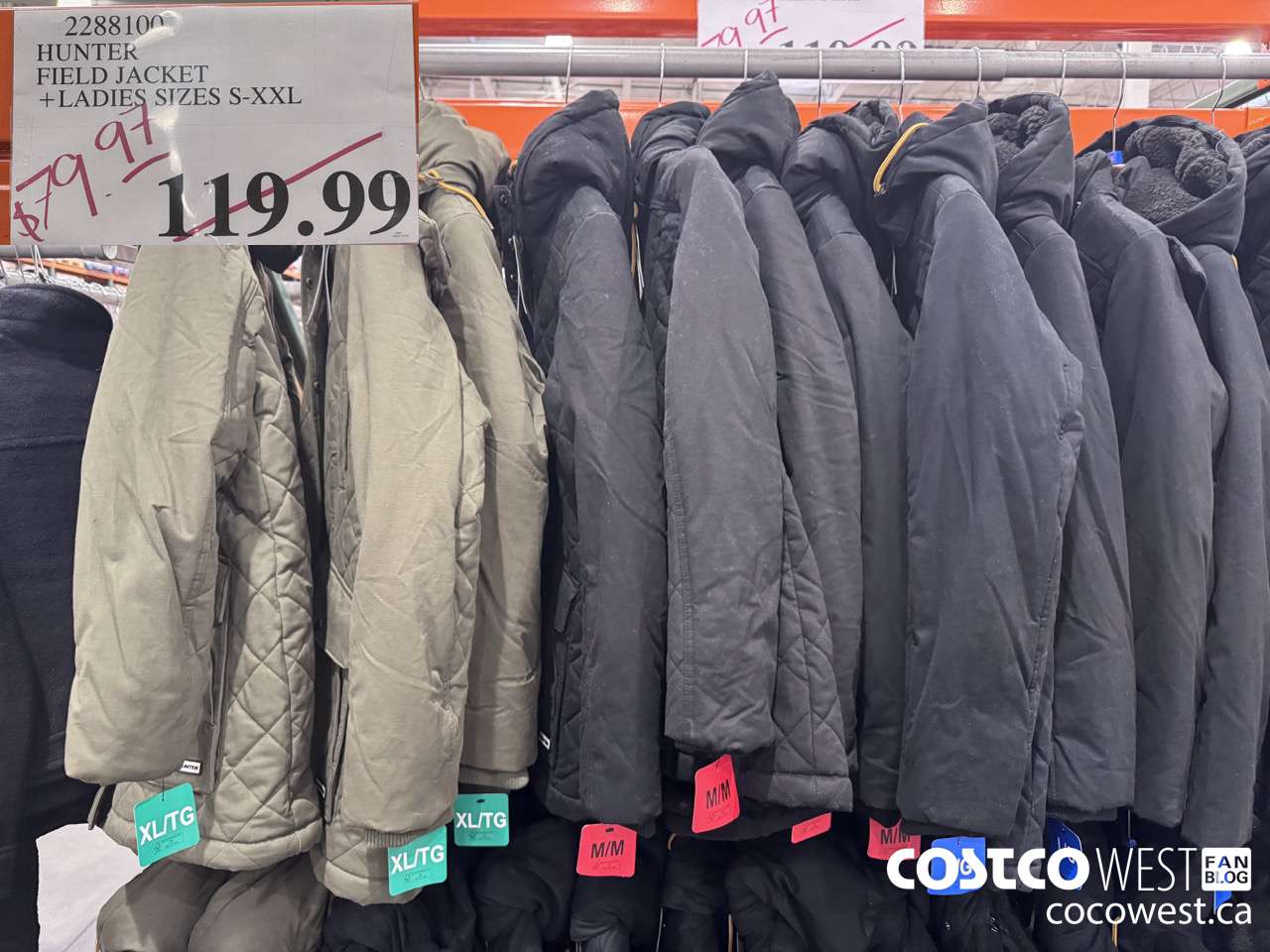 2288100 HUNTER FIELD JACKET LADIES SIZES S-XXL $79.97