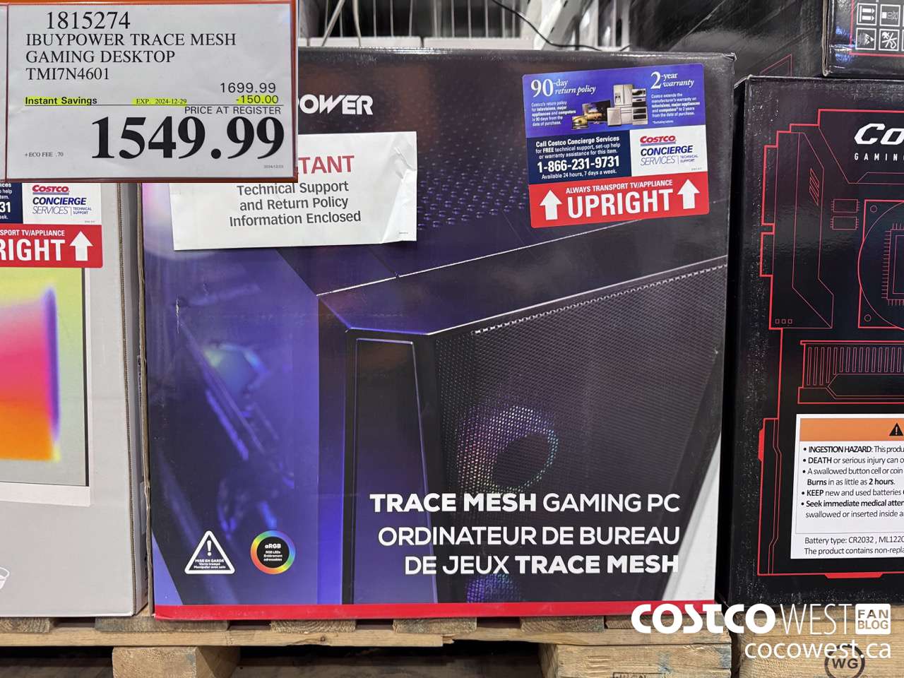 1815274 IBUYPOWER TRACE MESH GAMING DESKTOP TMI7N4601 ($150.00 INSTANT SAVINGS EXPIRES ON 2024-12-29) $1549.99