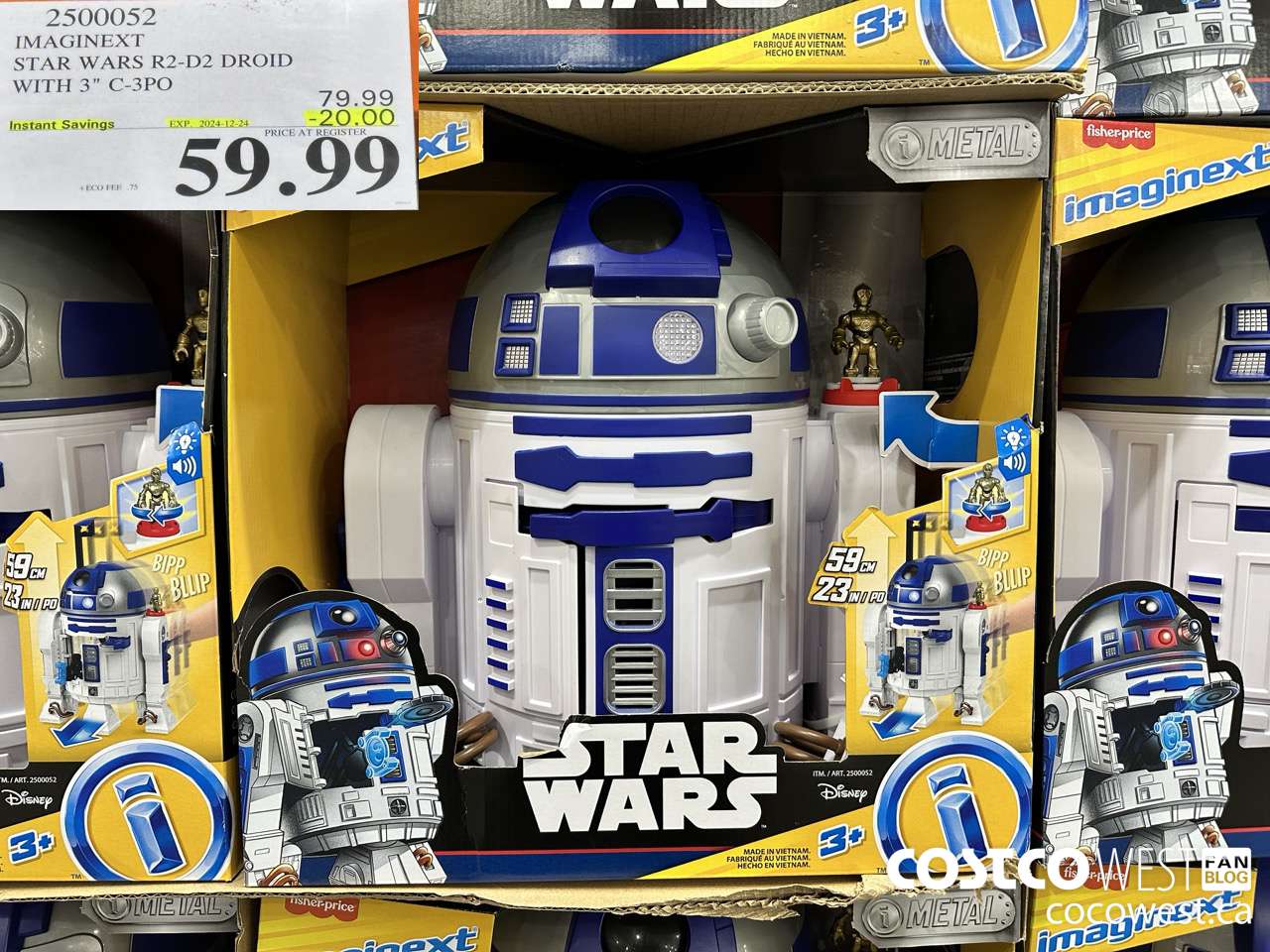 2500052 IMAGINEXT STAR WARS R2-D2 DROID WITH 3