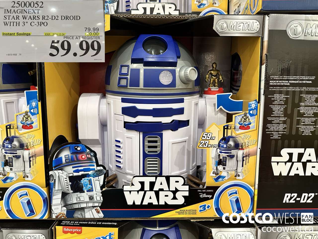 2500052 IMAGINEXT STAR WARS R2-D2 DROID WITH 3