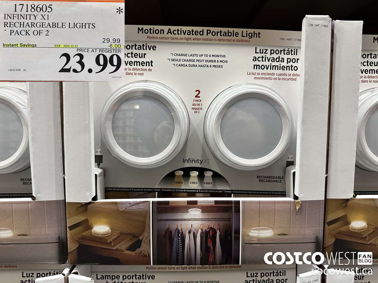 1718605 INFINITY X1 RECHARGEABLE LIGHTS ($6.00 INSTANT SAVINGS EXPIRES ON 2024-12-22) $23.99