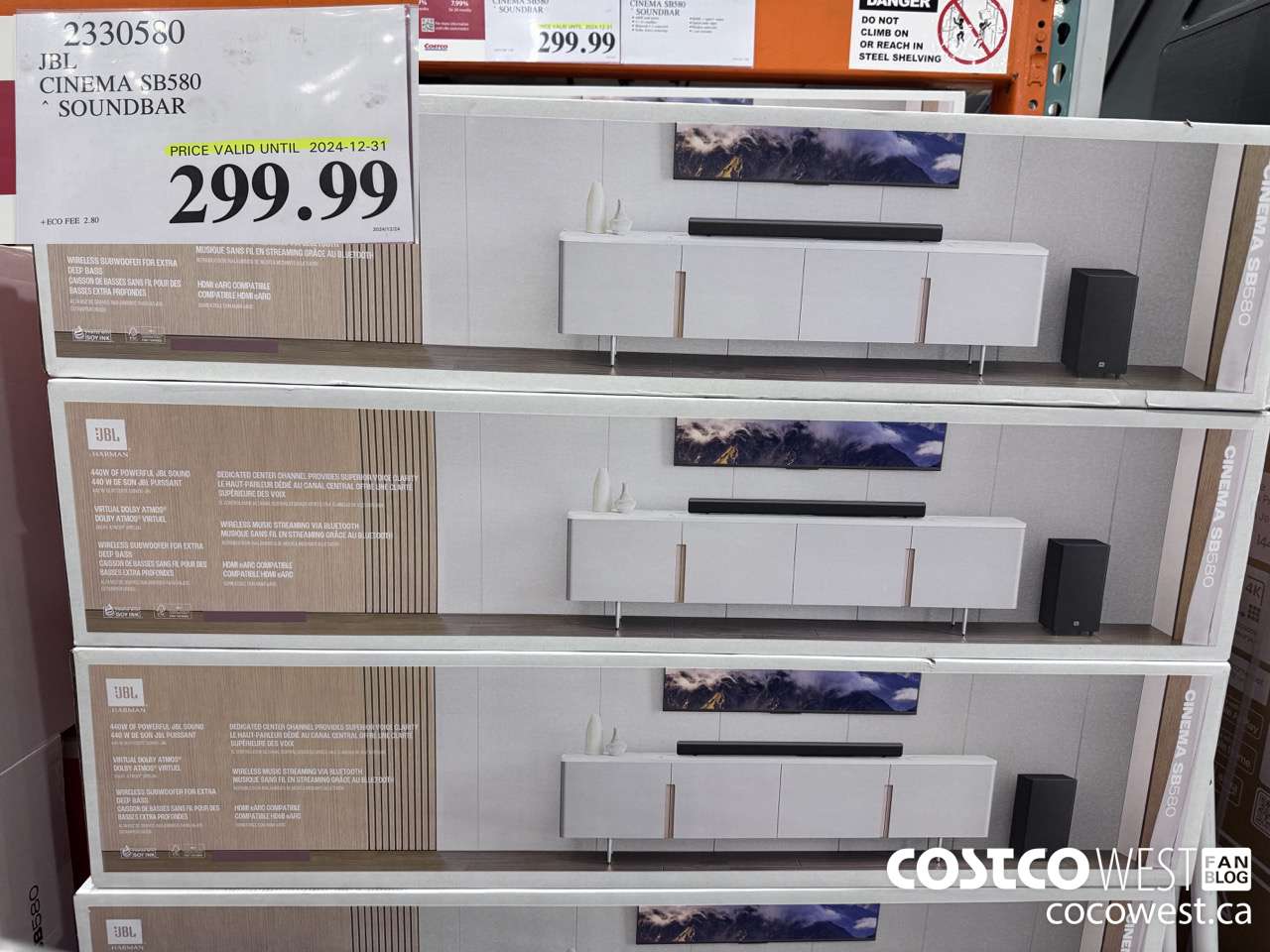 2330580 JBL CINEMA SB580 SOUNDBAR (EXPIRES ON 2024-12-31) $299.99