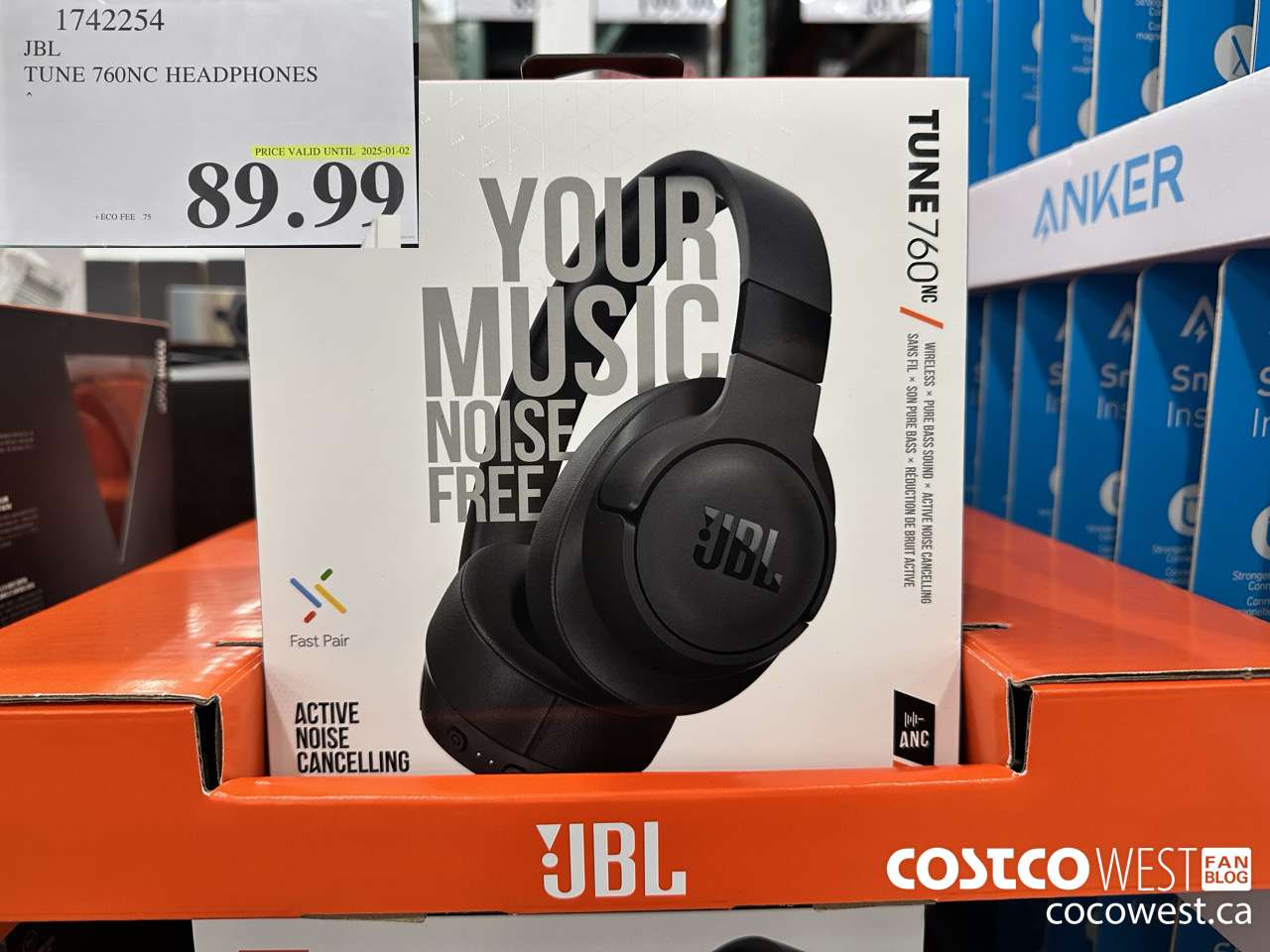 1742254 JBL TUNE 760NC HEADPHONES (EXPIRES ON 2025-01-02) $89.99