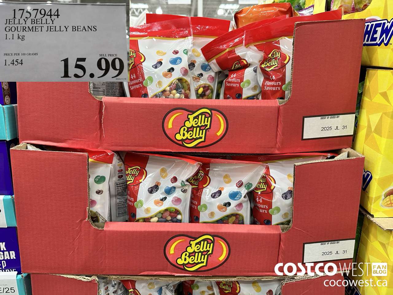 1757944 JELLY BELLY GOURMET JELLY BEANS 1.1 kg $15.99