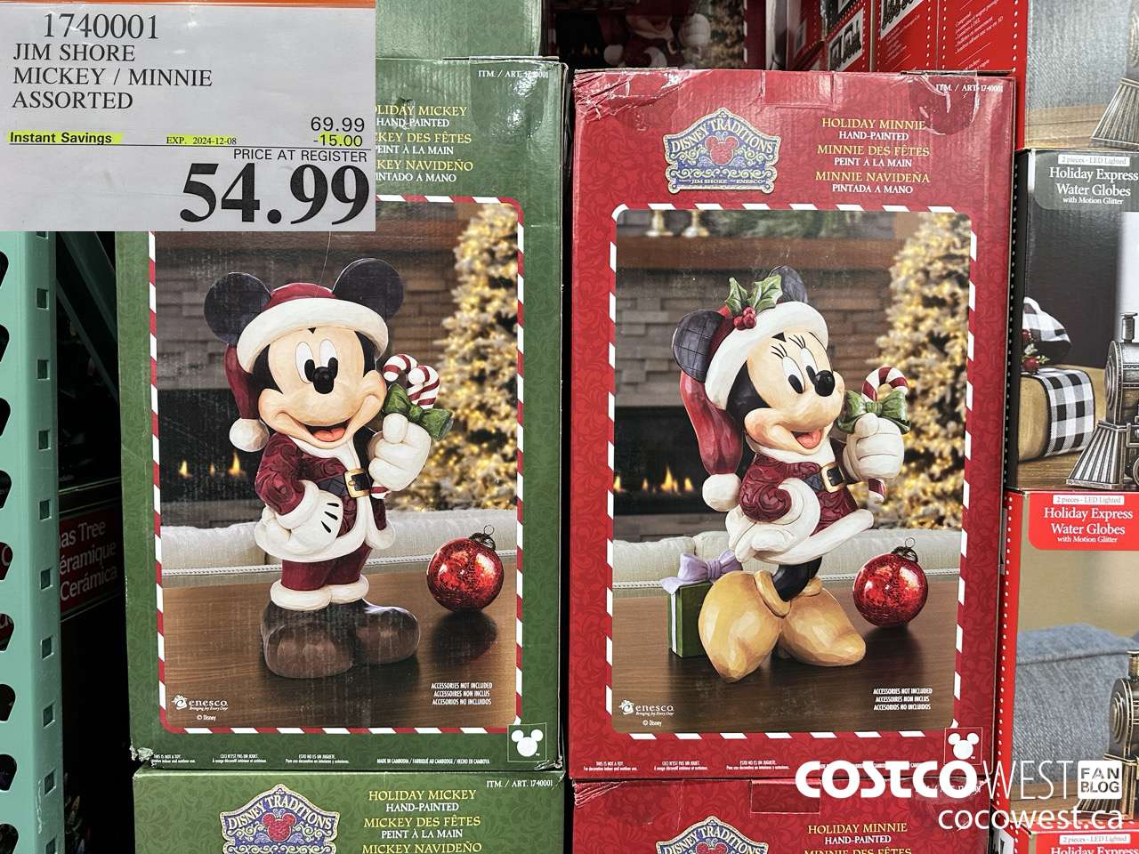 1740001 JIM SHORE MICKEY AND MINNIE HAND-PAINTED ($15.00 INSTANT SAVINGS EXPIRES ON 2024-12-08) $54.99