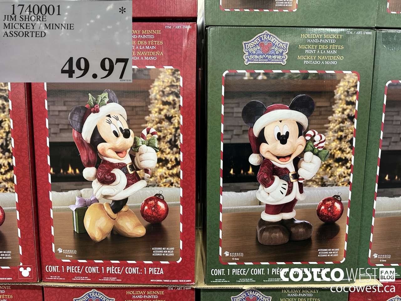 1740001 JIM SHORE MICKEY AND MINNIE HAND-PAINTED $49.97