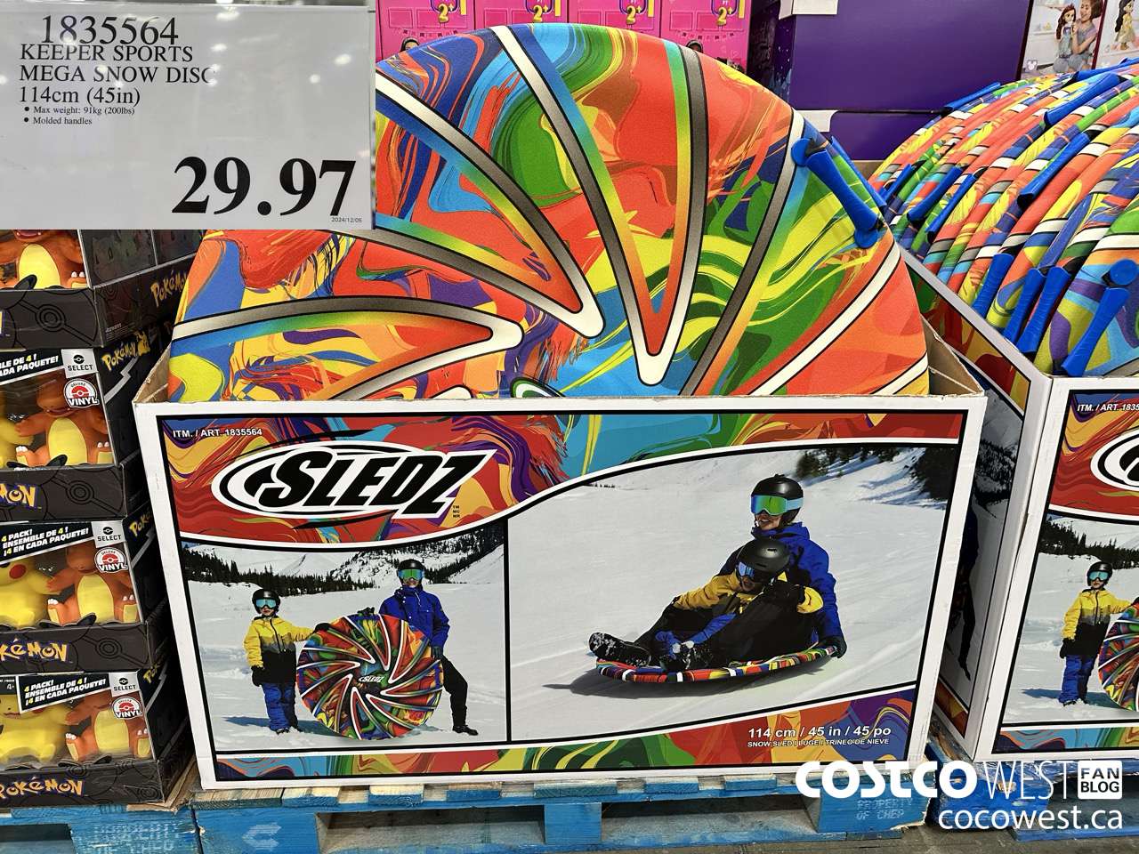 1835564 KEEPER SPORTS MEGA SNOW DISC 114CM (45IN) $29.97