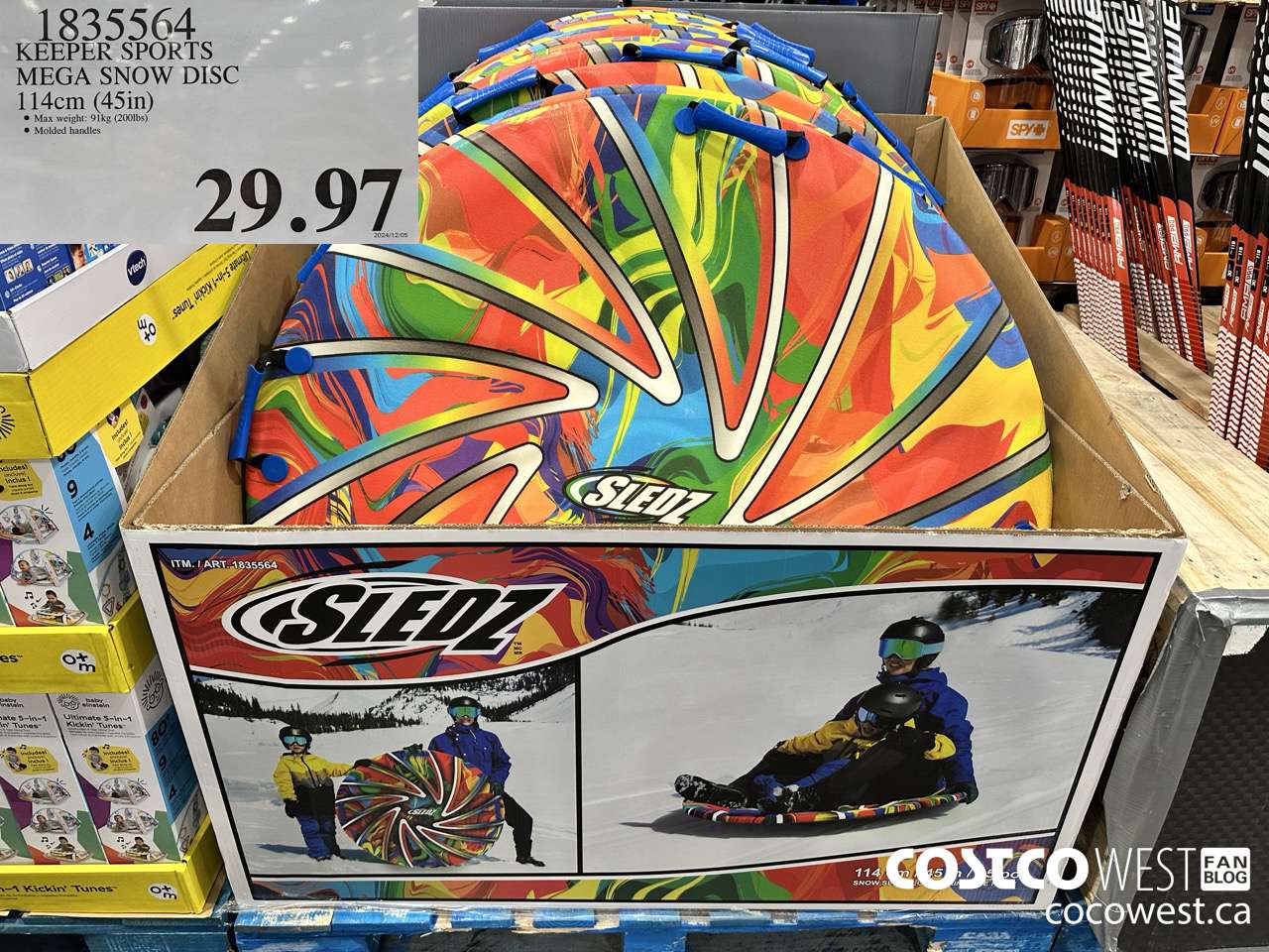 1835564 KEEPER SPORTS MEGA SNOW DISC 114CM (45IN) $29.97