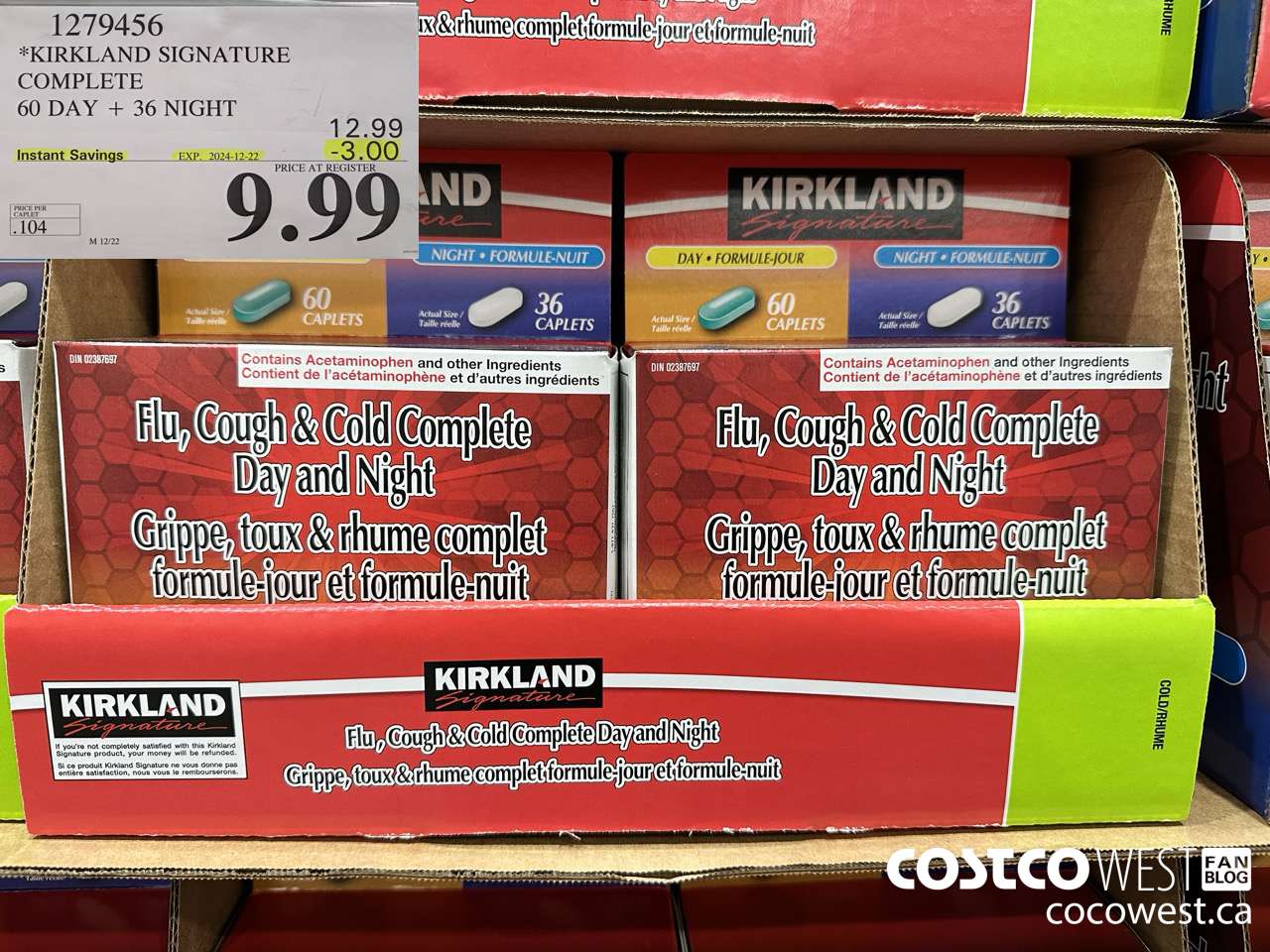 1279456 KIRKLAND SIGNATURE COMPLETE 60 DAY + 36 NIGHT ($3.00 INSTANT SAVINGS EXPIRES ON 2024-12-22) $9.99