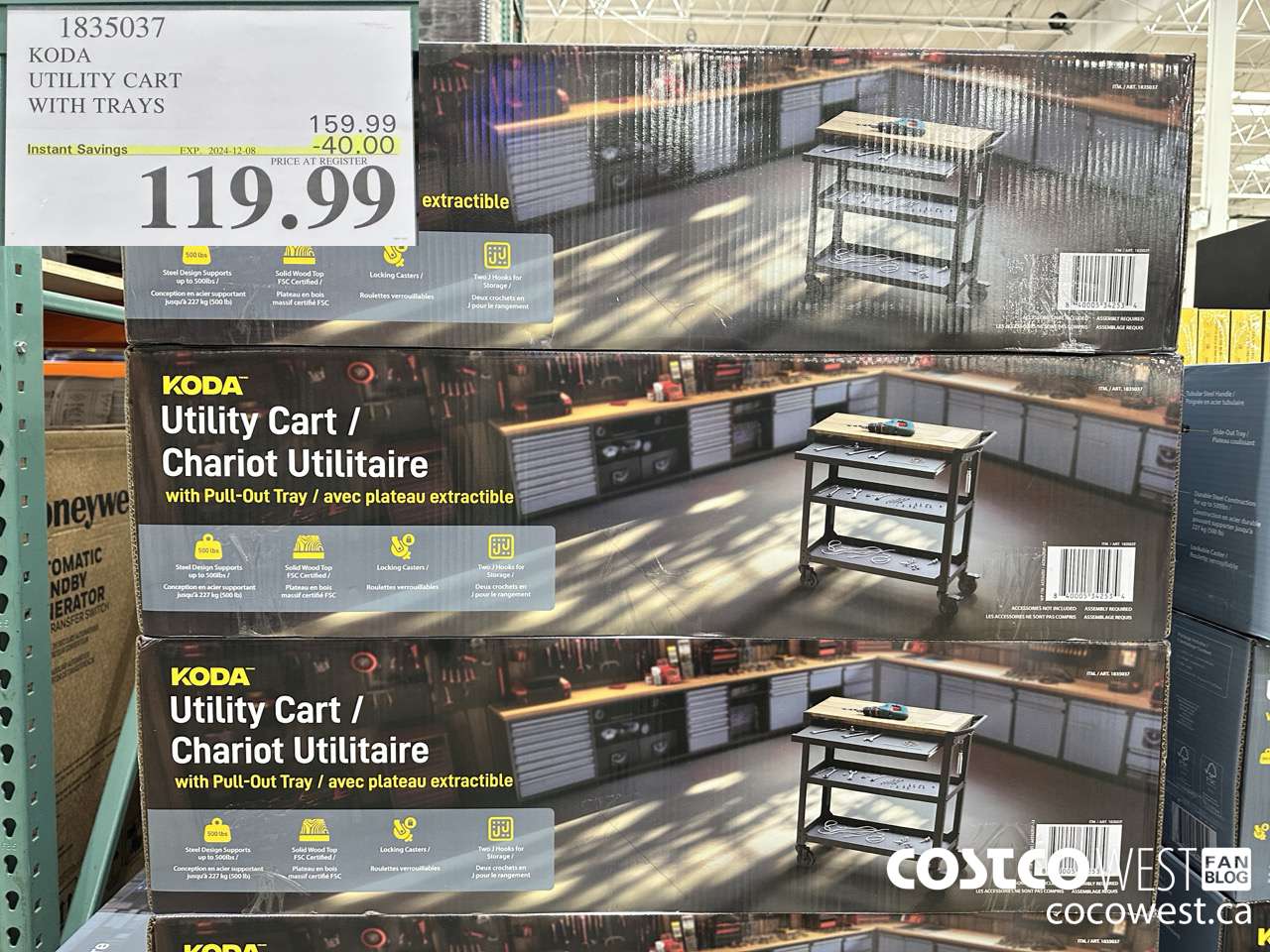 1835037 KODA UTILITY CART 30.5