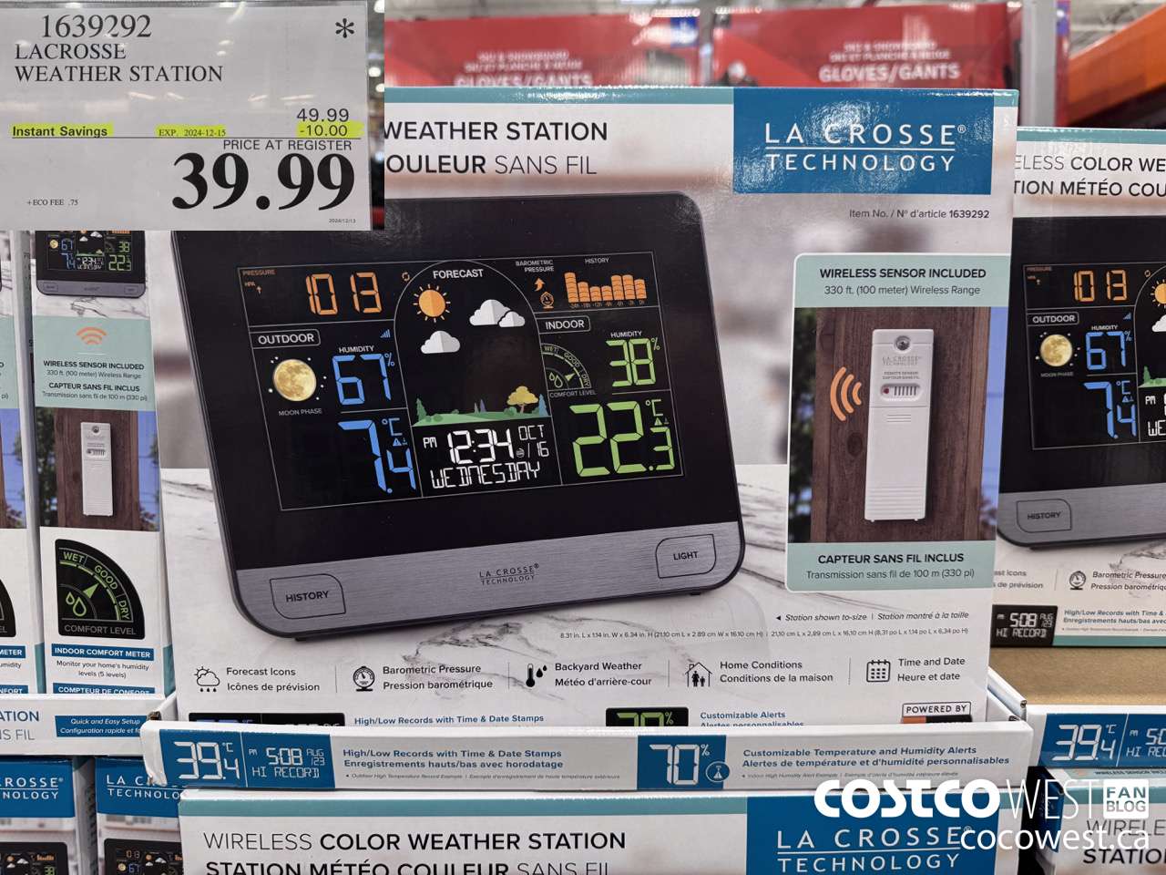 1639292 LACROSSE WEATHER STATION ($10.00 INSTANT SAVINGS EXPIRES ON 2024-12-15) $39.99
