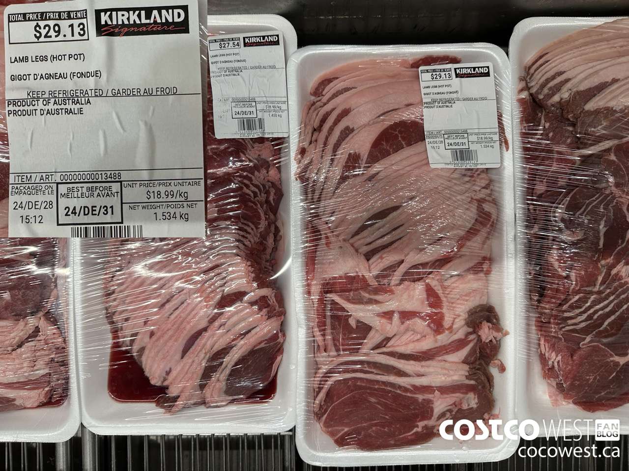 13488 LAMB LEGS (HOT POT) $18.99